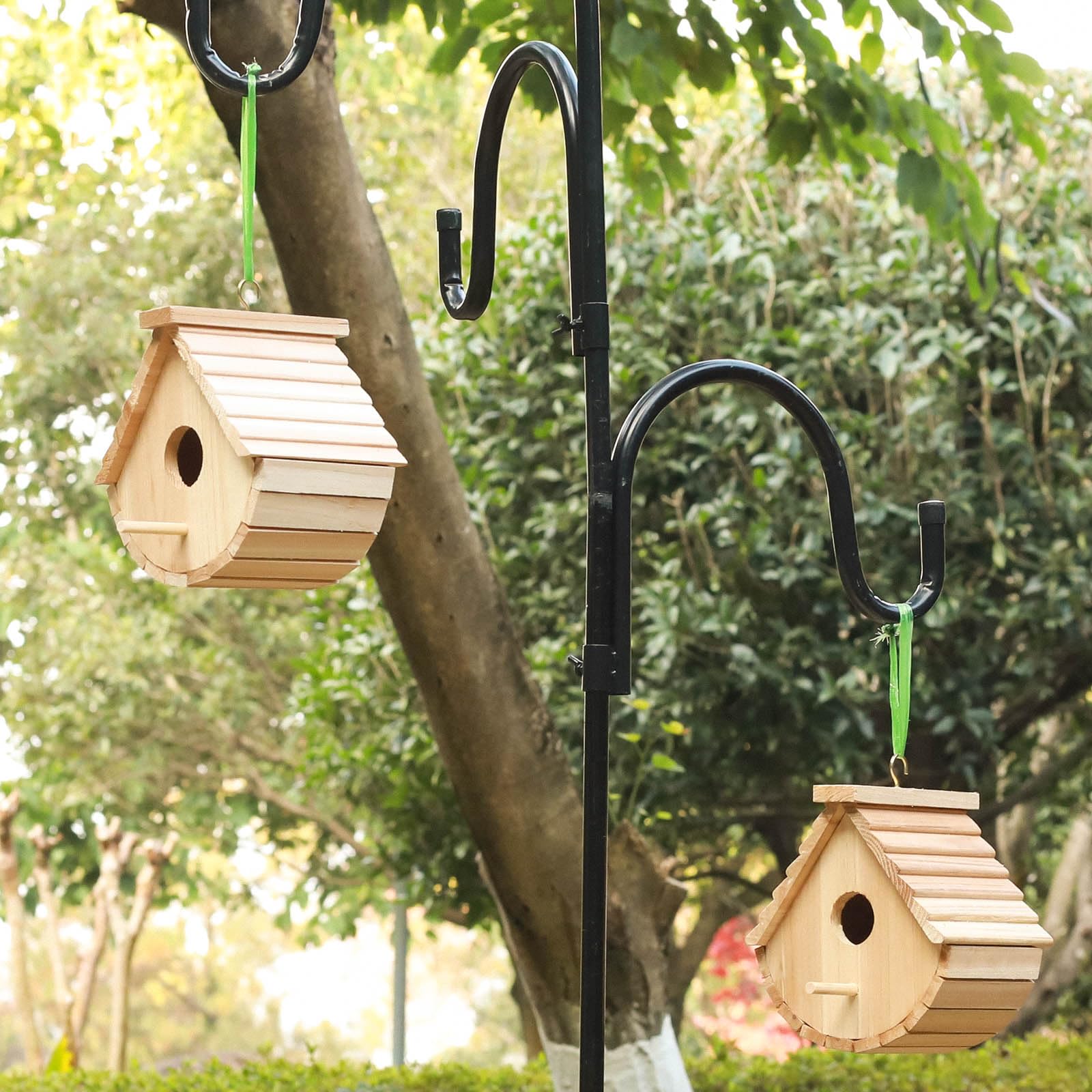 Vogelhaus Holz Vogelhaus 2er Set, Hängende Vogelhäuser für Draußen, Bluebird, Finken, Kardinäle Haus
