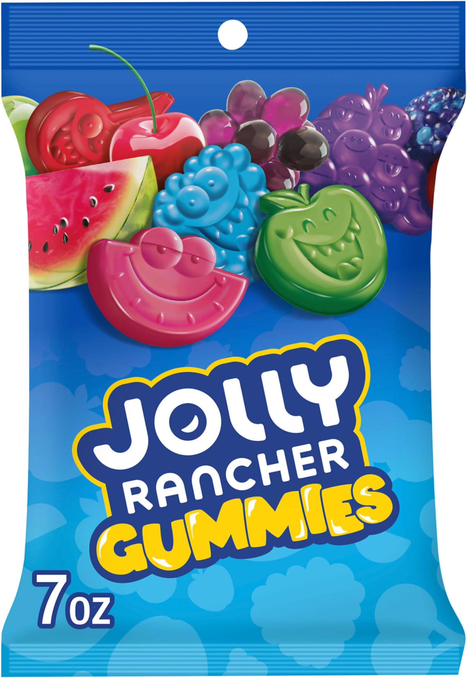Gummies Assorted Fruit Flavored Candy Bag, 7 oz