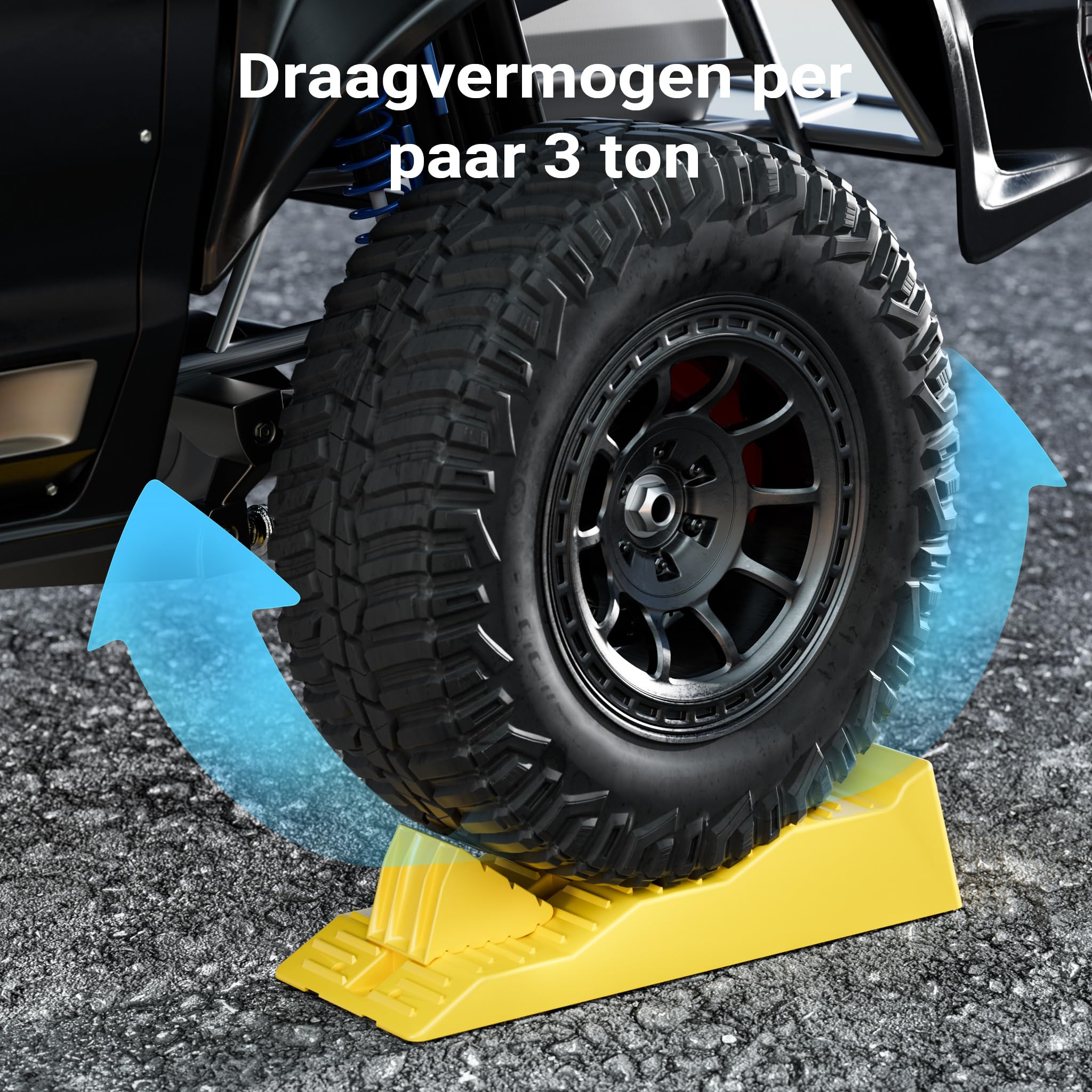 Arbeidsbesparende Krik, Set van 2 Met Een Draagvermogen van 150 Kg, in