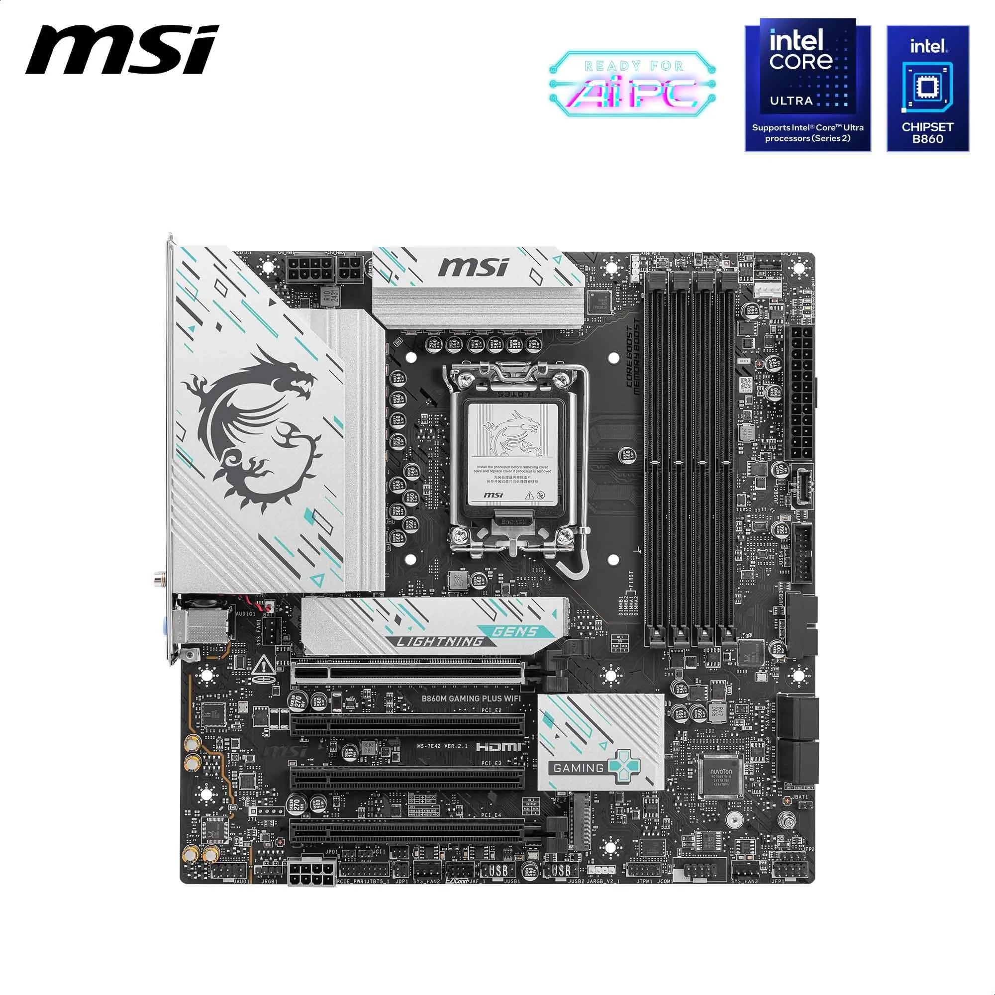 Amazon.com: MSI B860M Gaming Plus WiFi Motherboard, mATX