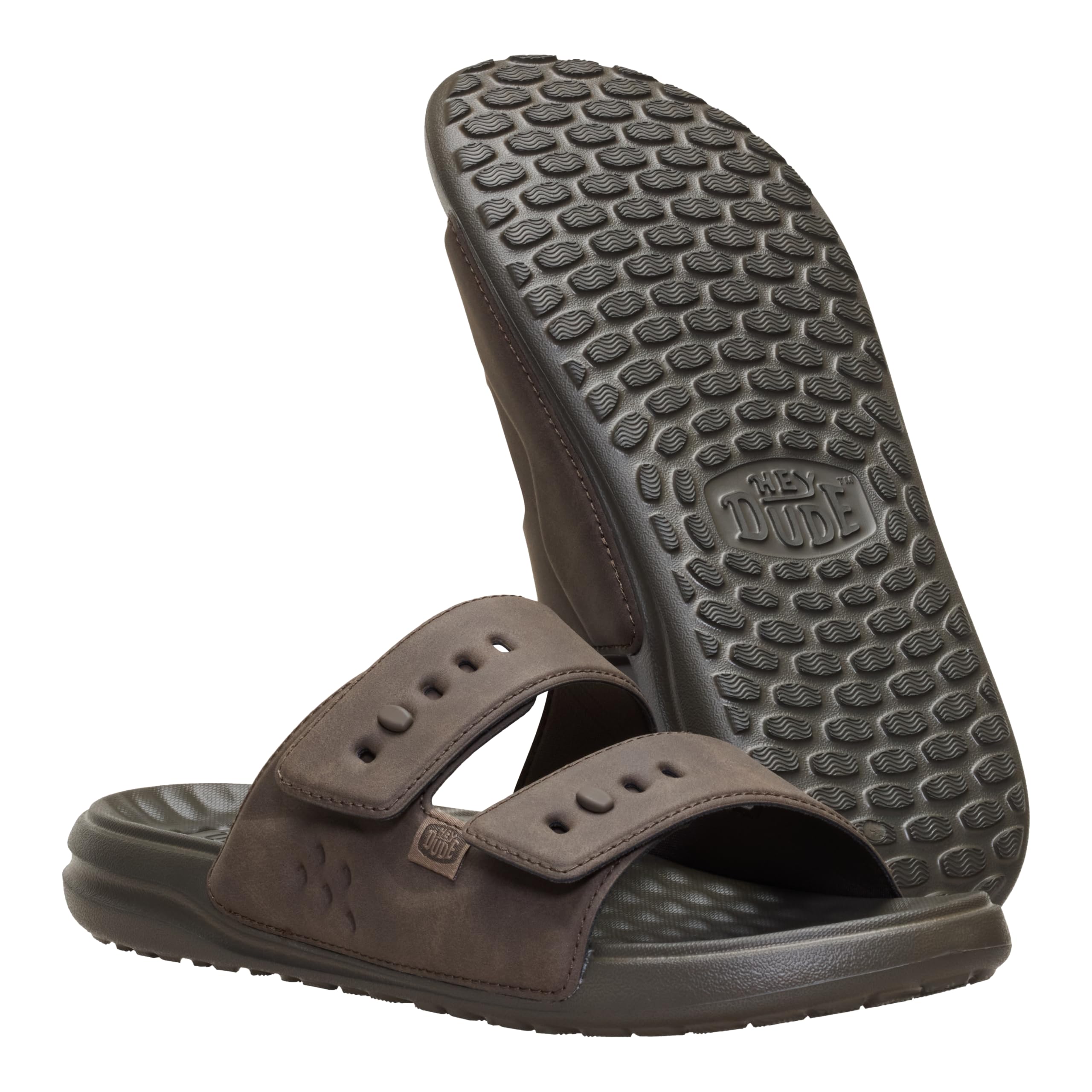 HEYDUDE Wave Sandali da uomo con 2 cinturini, fibbia regolabile con due cinghie, sandali estivi leggeri da uomo, plantare in EVA