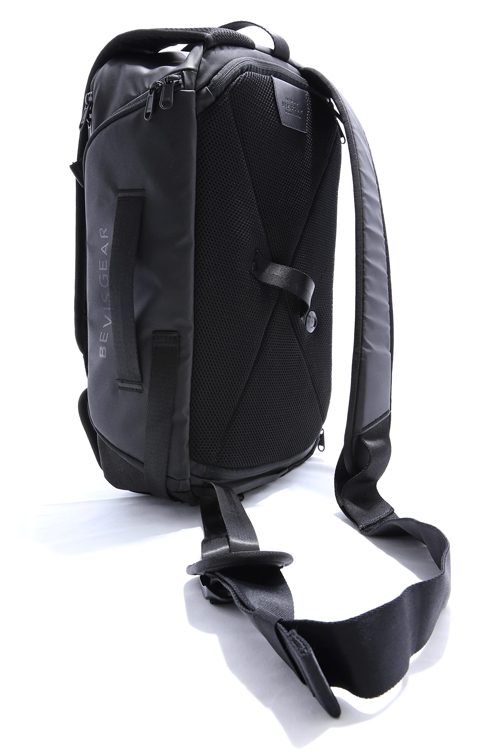 BEVISGEAR Top Shelf Camera Bag, Water Resistant Sling Backpack for Photo and Video with hidden Tripod Holder, works with DSLR, SLR, Mirrorless cameras and more