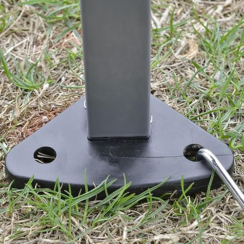 Miniatura 8 de Outsunny Cenador desplegable hexagonal de 13 x 11 pies, tienda de campaña resistente para exteriores con 6 redes de pared lateral de malla, altura