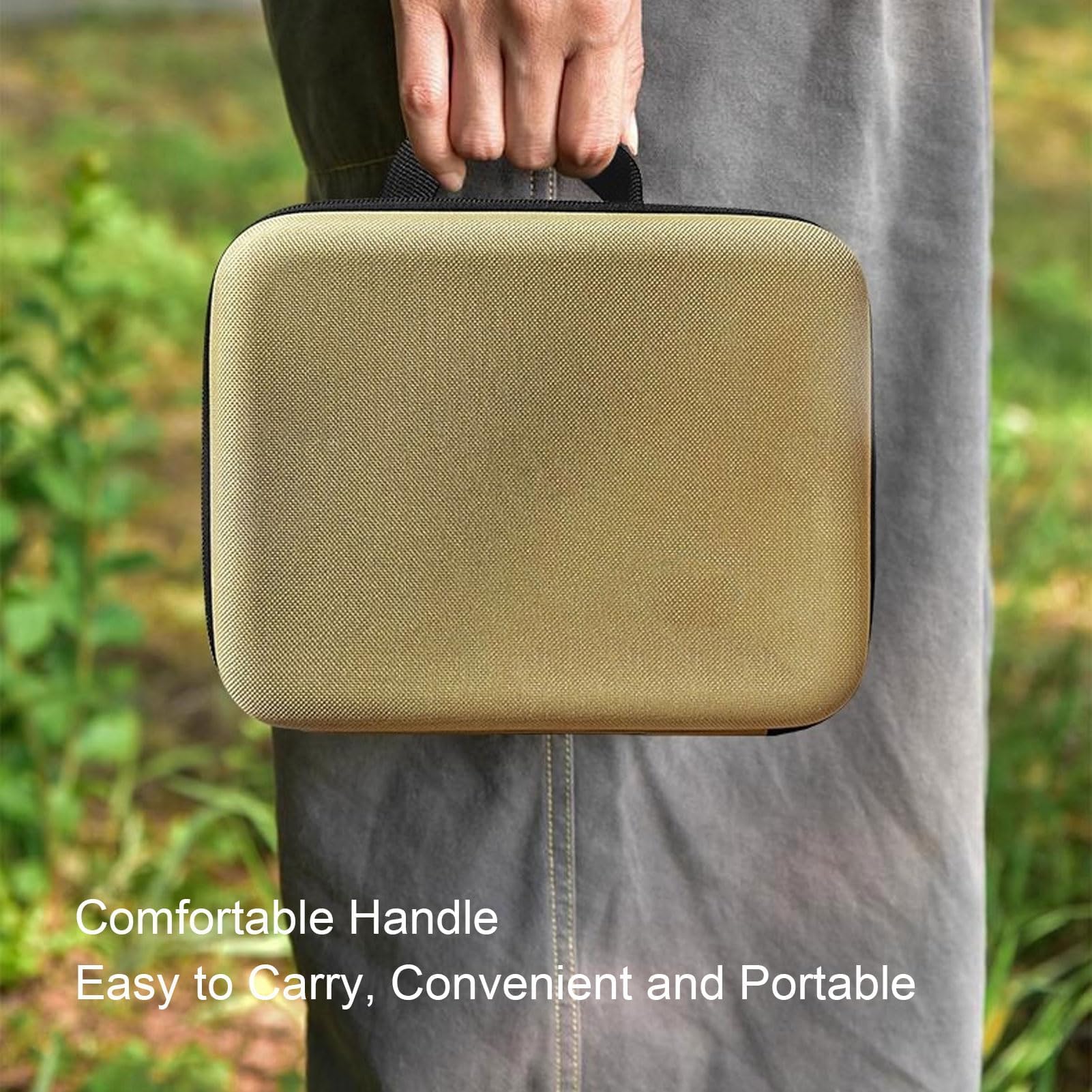 Contenitore per Uova da Esterno con 12 Griglie, Portauova Portatile Antiurto con Borsa con Cerniera e Slot Dedicati, per Campeggio, Picnic, Viaggi, Uso Domestico