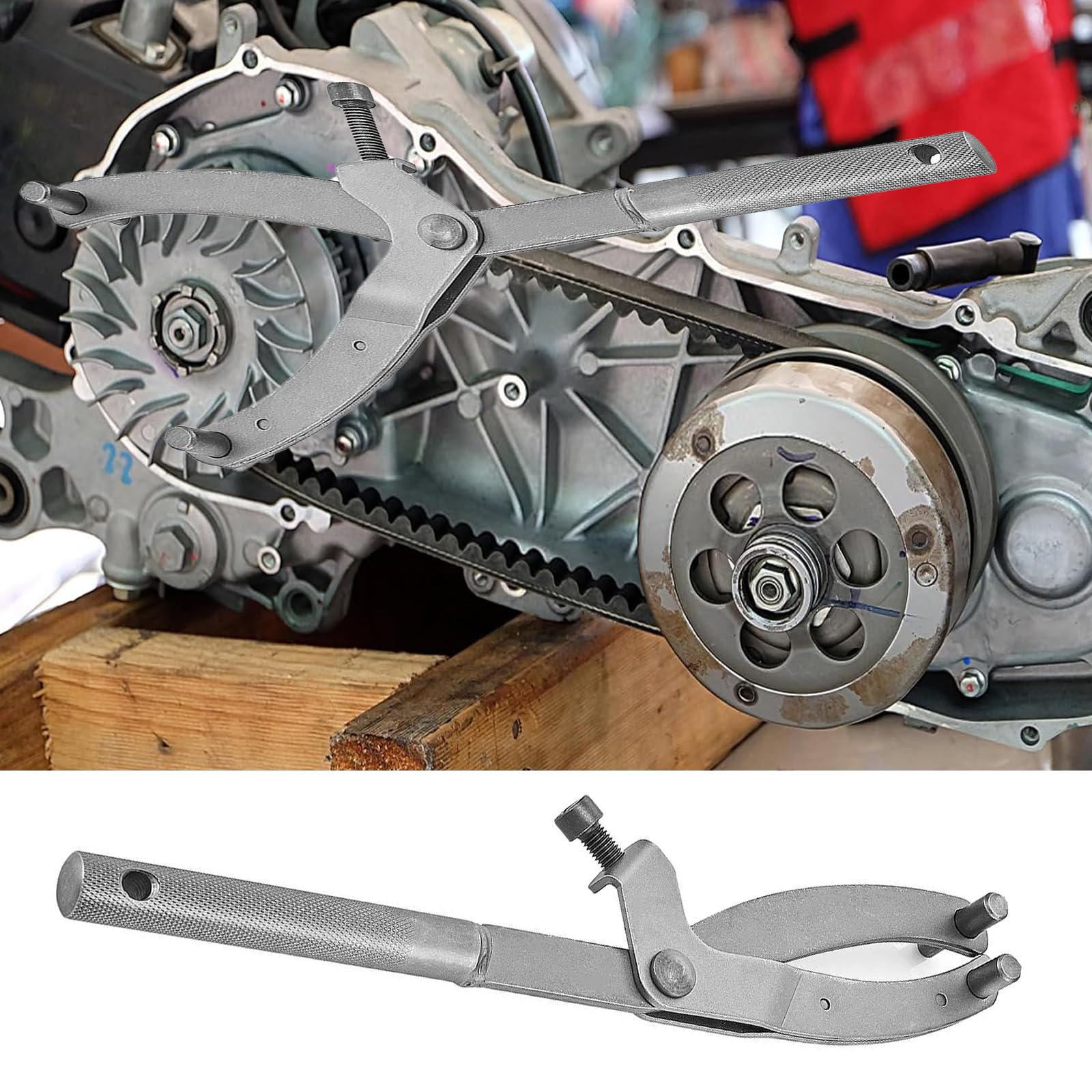 Clé D'Embrayage Universelle Type Y LPZMPZ - Outil Robuste Pour Maintenance Moto Et Scooter, Acier Haute Qualité Noir