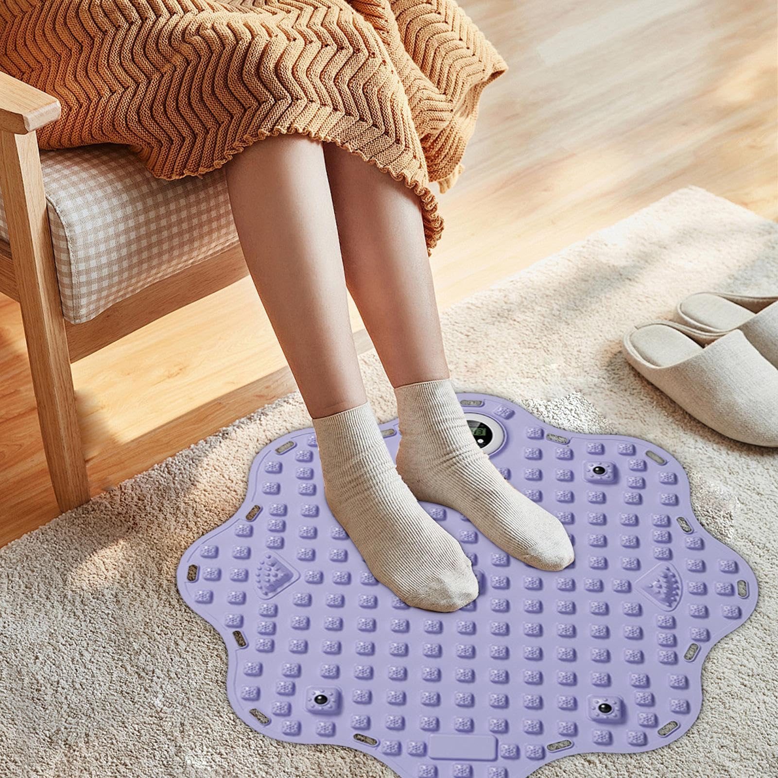 Alfombrilla de Reflexología Podal Accesorio de Masaje para Pies con | Base Estimulante para Músculos de los Pies Para Mujeres Hombres Deportistas Mayores Corredores Viajeros