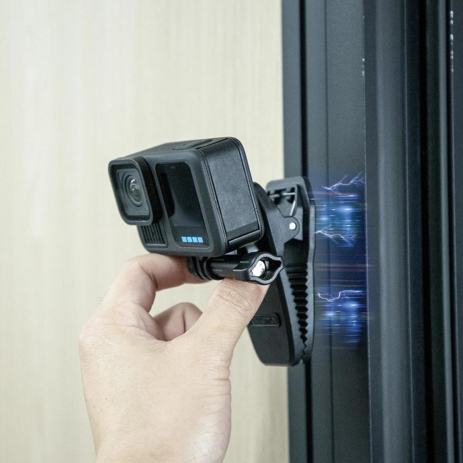 Magnetic Camera Clip Mount - Universal Action Cameras Accessory for DJI OSMO 360/Action 5 Pro/4/3 & Insta 360 X5 X4 X3 Go3 Ace Pro 2