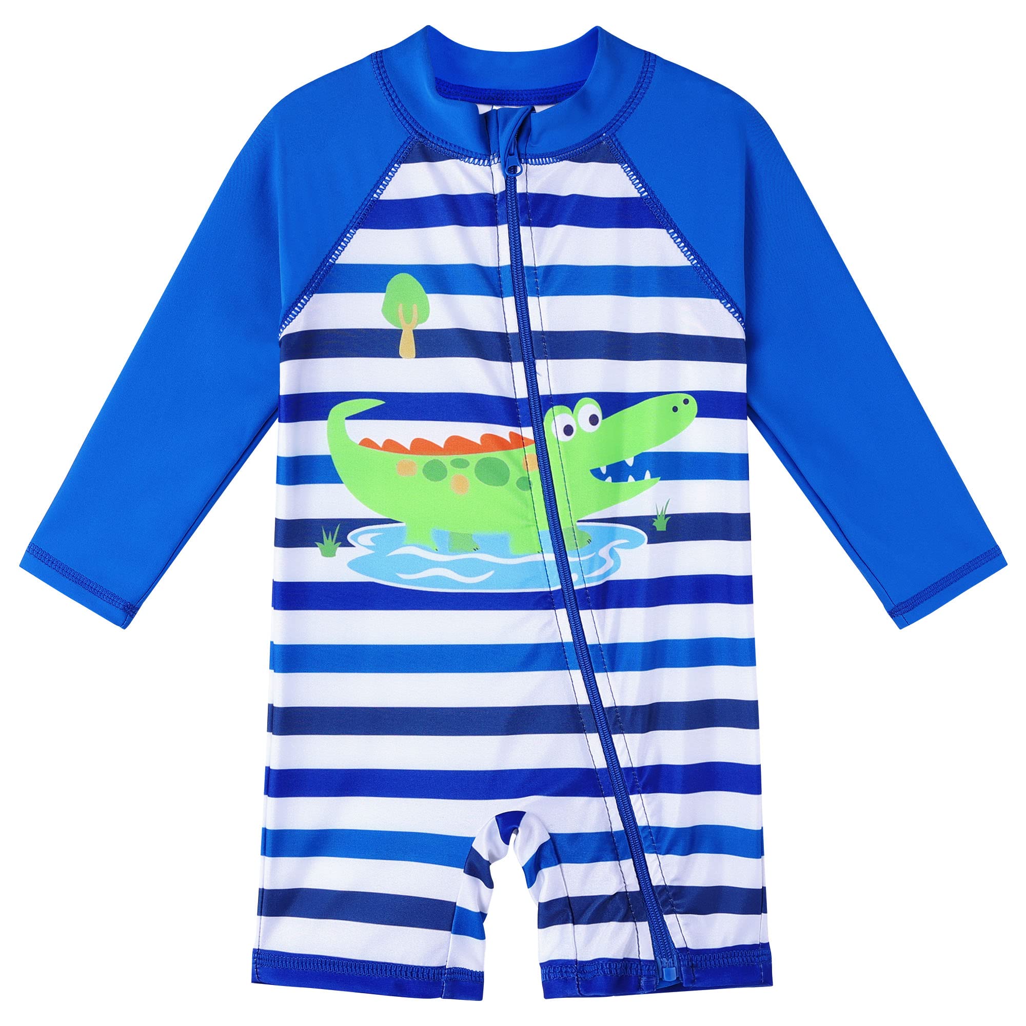 XFGIRLS Toddler Boys Swimsuit UPF50+ Sun Safe Swimwear Swimming Costume for Girls Kids Swimwear 6M-4Y