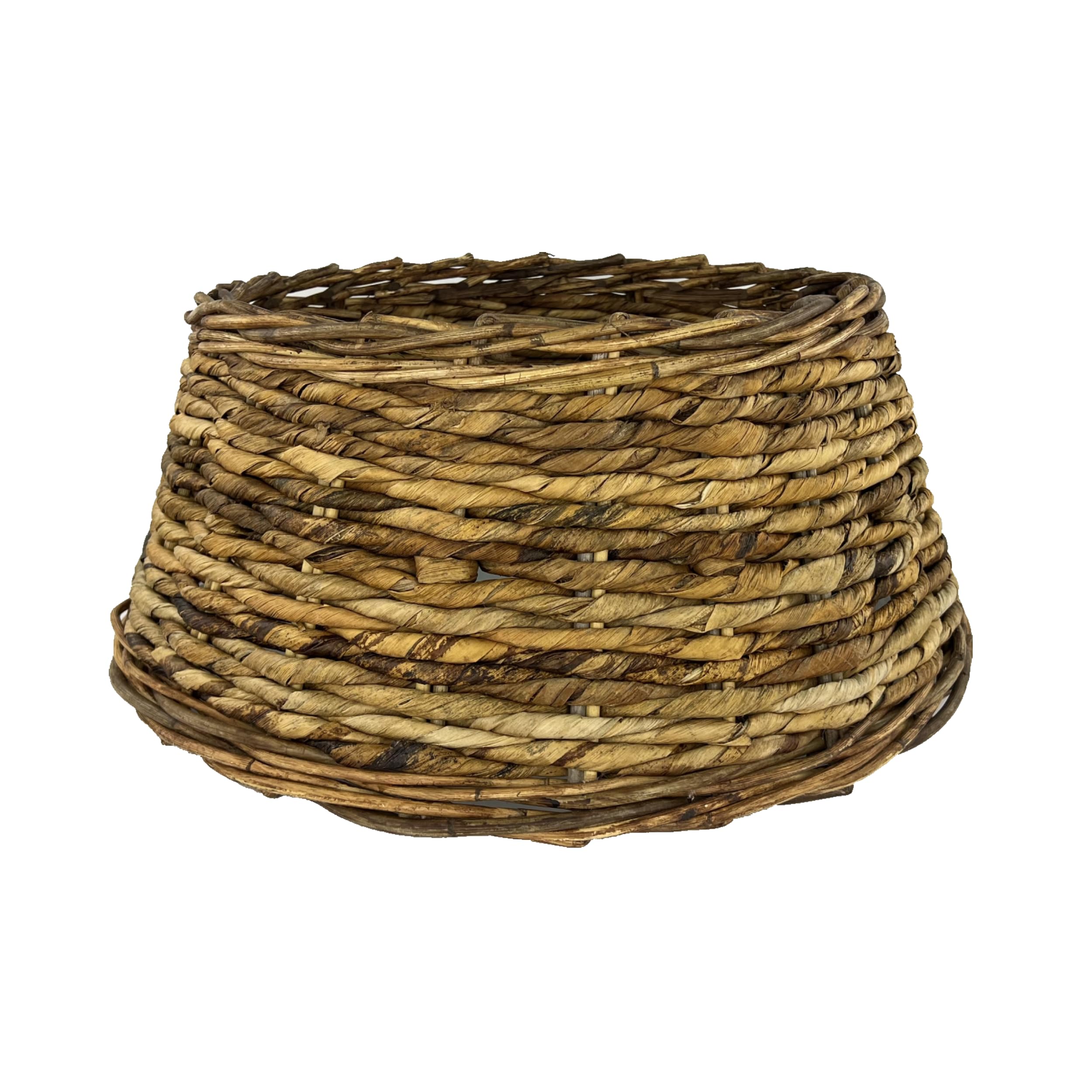 Jupe de sapin de Noël en osier et roseau - Original | ø 60 x 26 cm | Panier de sapin de Noël | Base de sapin de Noël | Décoration de Noël | Pied en osier | Jupe de sapin de Noël | Marron