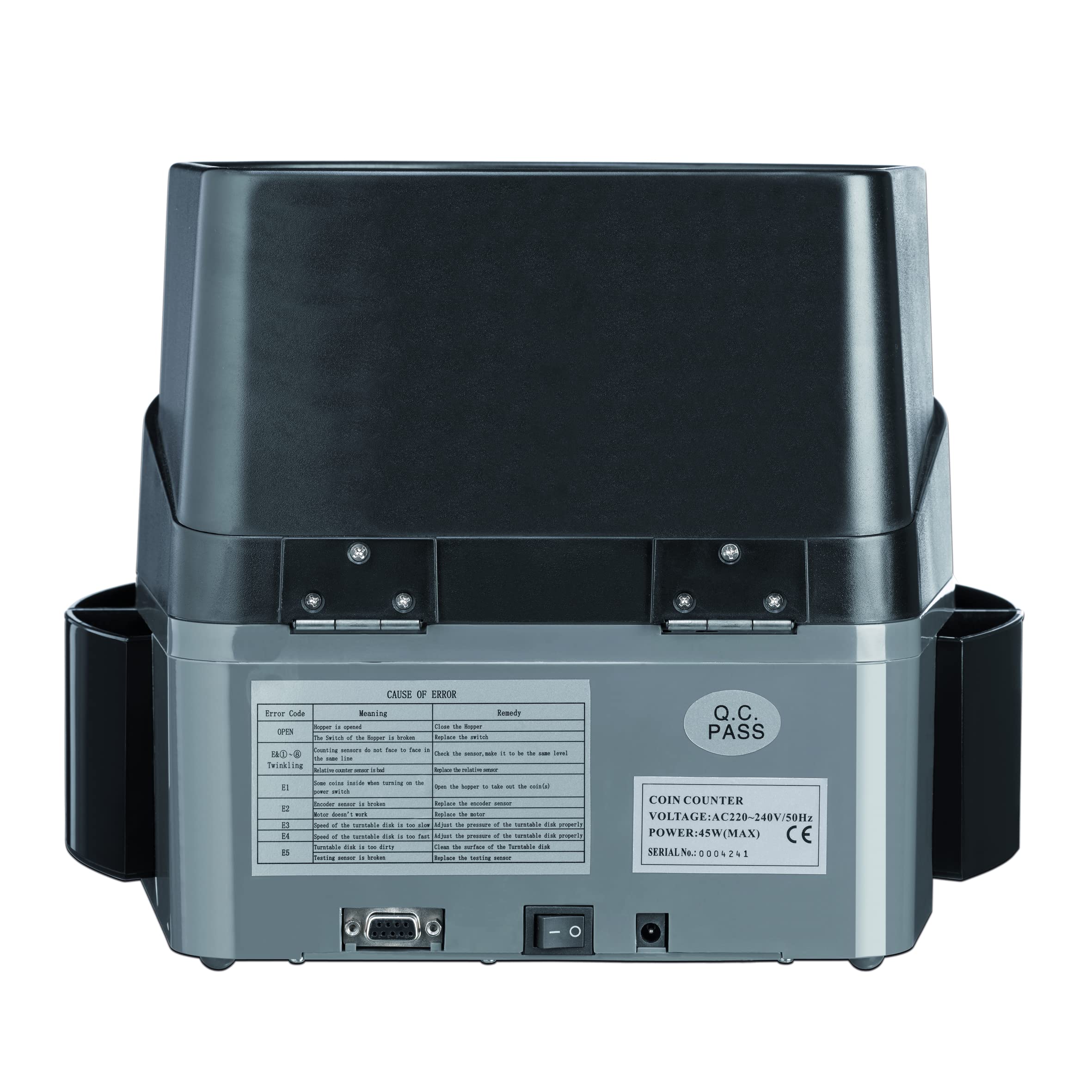 Contador de monedas Ratiotec COINSORTER CS250 Negro