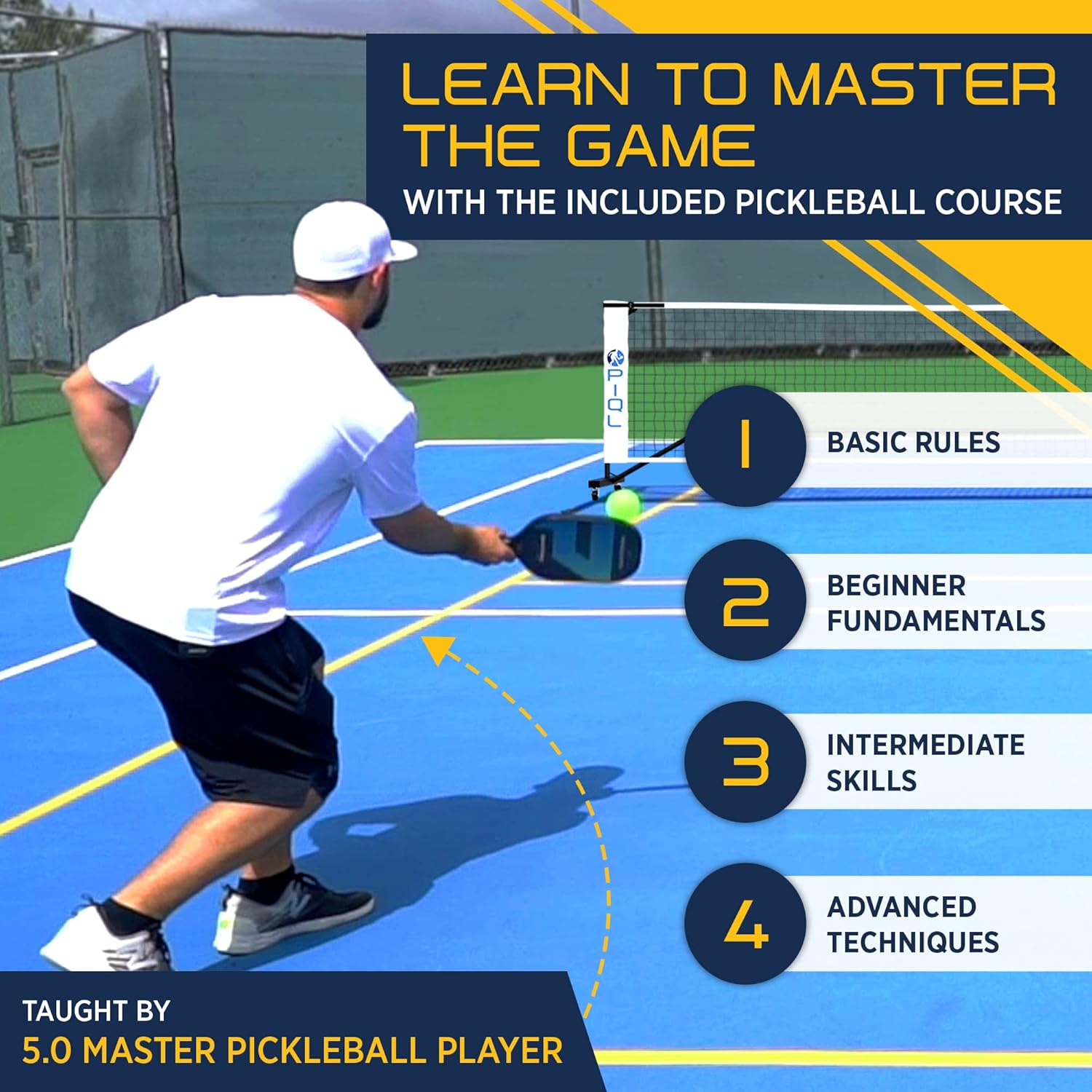 Portable Pickleball Net System with Wheels - Regulation Size Pickleball Set - Pickle Ball Indoor & Outdoor Nets – Driveway Pickle Ball Court with Carry Bag for Pickle Ball Set