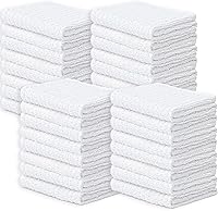 Vista 8 de Looperry Trapos de tela de toalla blanca (paquete de 60 unidades, a granel) de 13 x 13 pulgadas, paño de limpieza multiusos para limpieza