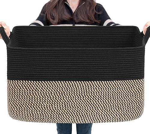 Miniatura 26 de Goodpick Contenedores de almacenamiento en forma de cubo – Cestas de estante para toallas, libros y ropa, contenedores de almacenamiento de armario