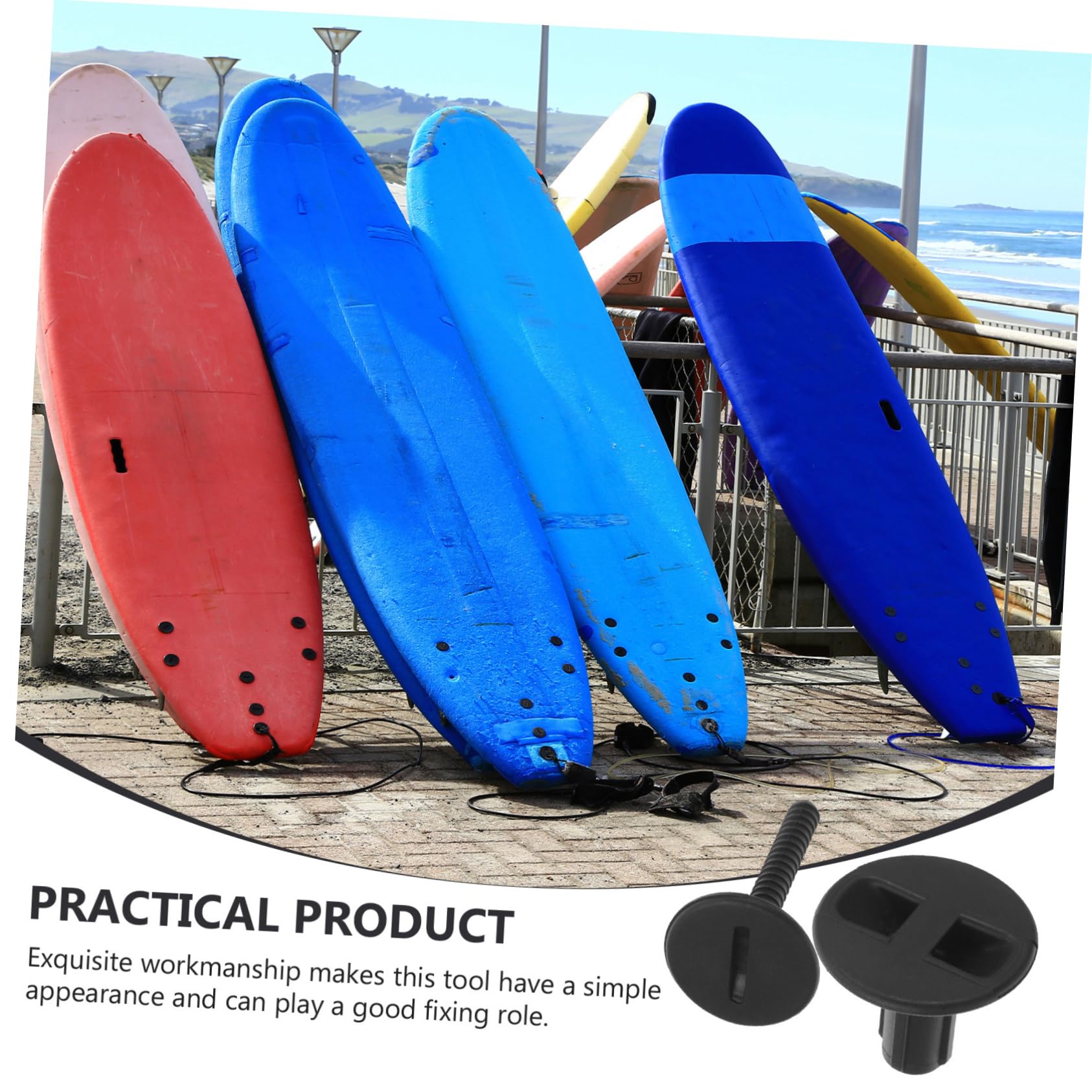 WOONEKY Surfing Foot Buckle Leg Rope Plug Canoeing Leash Attachment Compact Portable