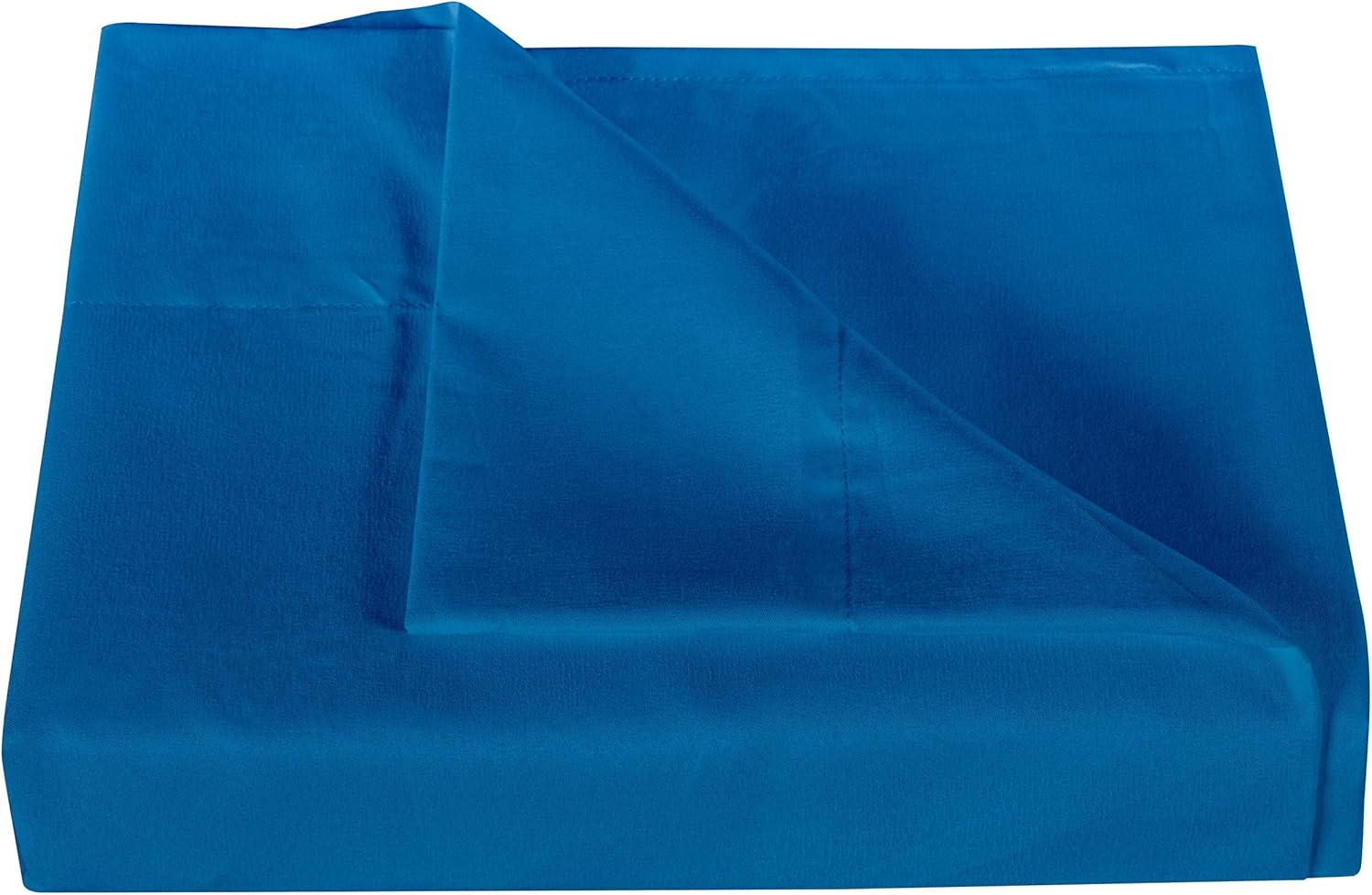 LaxLinen 450-Thread Count Super Quality 100% Egyptian Cotton 1PC Flat Sheet (Top Sheet), Twin Bed/Single Bed Size, Egyptian/Royal Blue Solid 450TC