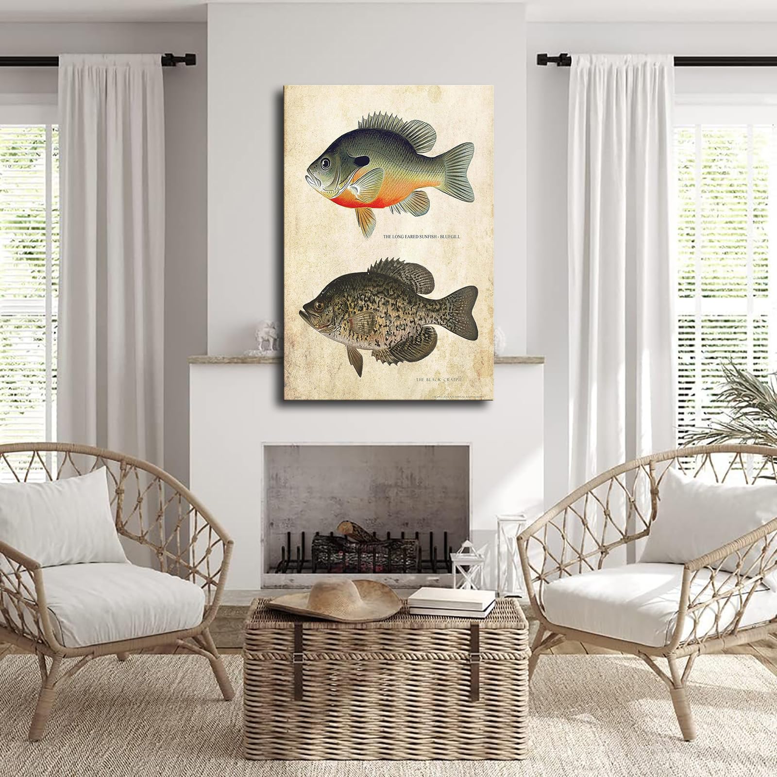 ⌘ kilim art ⌘ ヴィンテージ キリム 絵画 アート インテリア 魚 最高