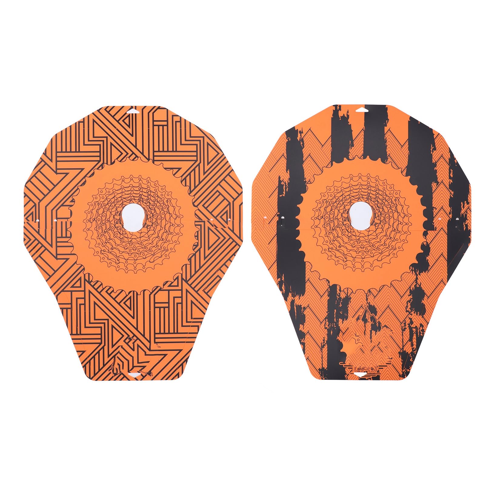 Lot de 2 Freins à Disque pour Housse de Vélo, Prévention des Taches D'huile, Accessoires de Vélo, Résistance à la Chaleur, Nettoyeur de Cha?ne de Vélo, Lavage de Vélo de(Géométrique)