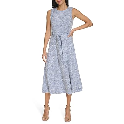 Calvin Klein Tweed Self Tie Aline Women