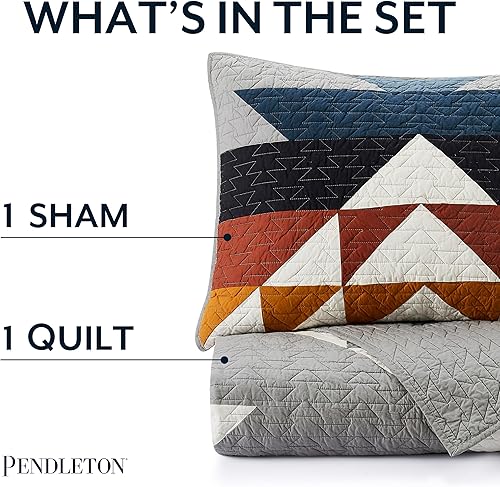 Miniatura 10 de Pendleton  Juego de edredón Explorer  Funda de cama de algodón suave  100% algodón  Decoración rústica del hogar  Individual, matrimonial, Queen y