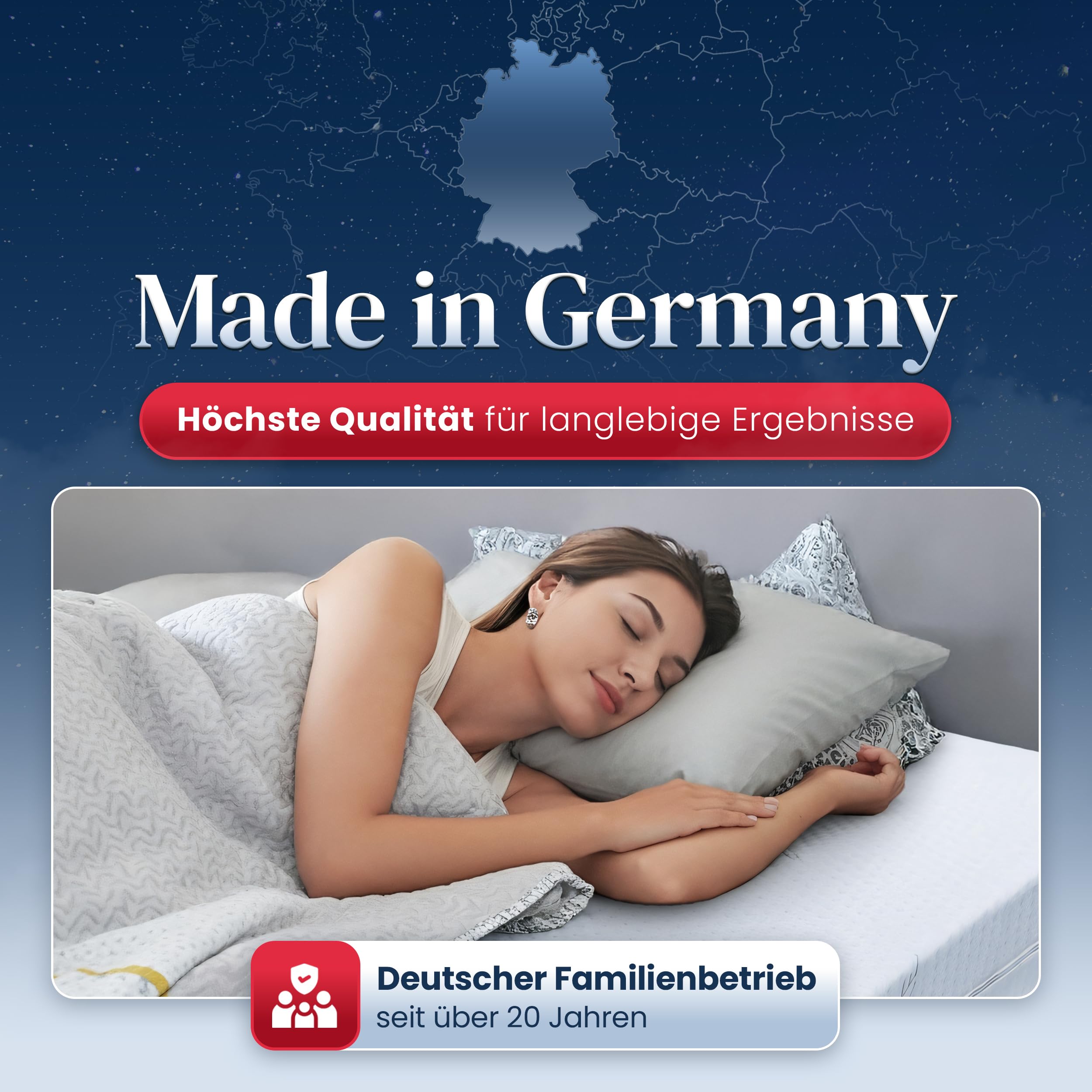 FMP Matratzenmanufaktur orthopädische 7 Zonen Kaltschaummatratze Sleep-Line-Classic Medipurbezug Härte: H3 (ab 85kg) Gr.180x200 cm