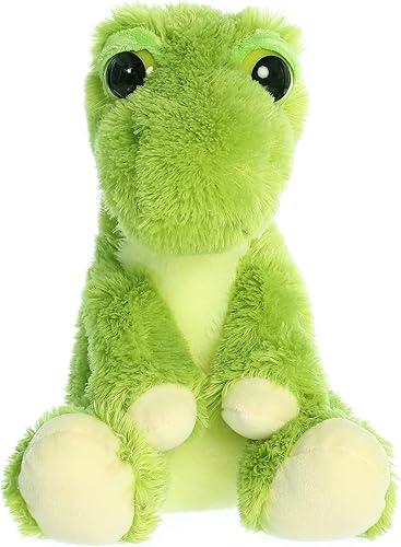 Miniatura 2 de Peluche de felpa de dinosaurio T-Rex con ojos de somnoliento de Aurora World 10 pulgadas