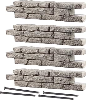 RTS Home Accents Rock Lock Interlocking Landscape Edging and Border Syst...
