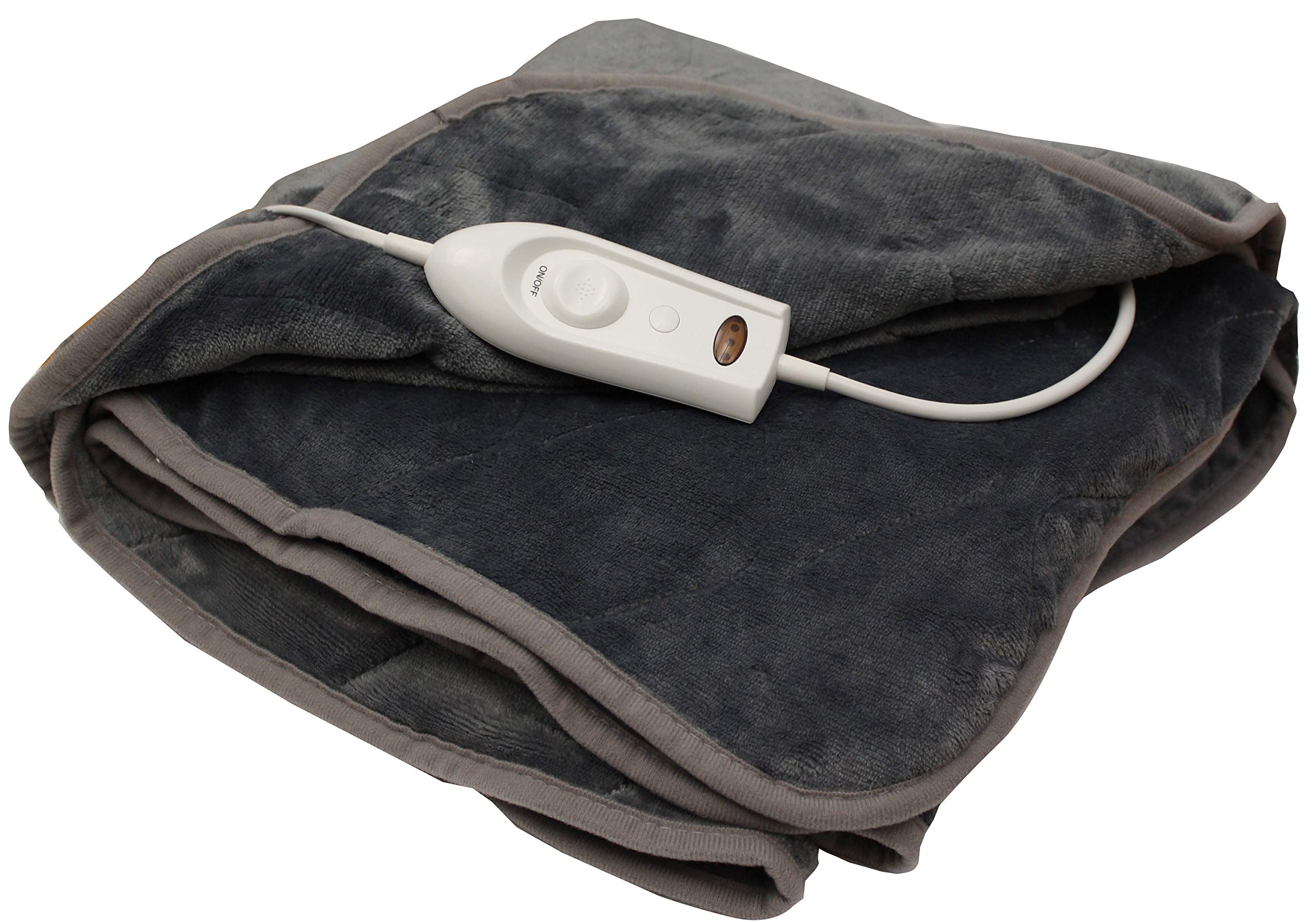 Electric Heated Throw Blanket – Fast Heating Blanket w/ 3 Heat Settings u0026  2-Hr Auto Shut-Off – Plug-in Winter Blanket for Teens u0026 Adults – Machine  Washable Electric Heated Blanket (63” x 51”), Grey : Home u0026 Kitchen -  Amazon.com
