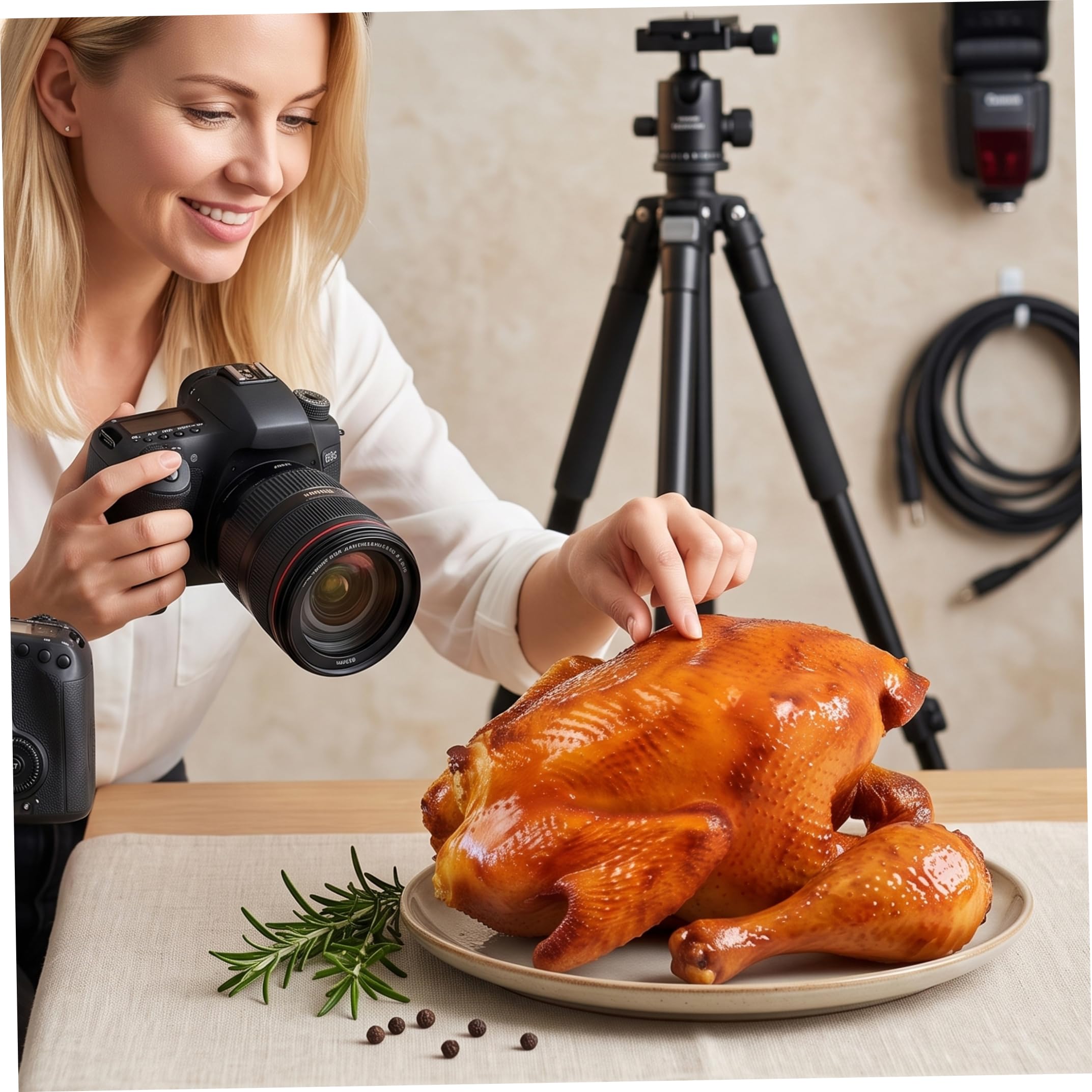 Cibo artificiale modello realistico di pollo per l'arredamento del Ringraziamento, 6 pollici