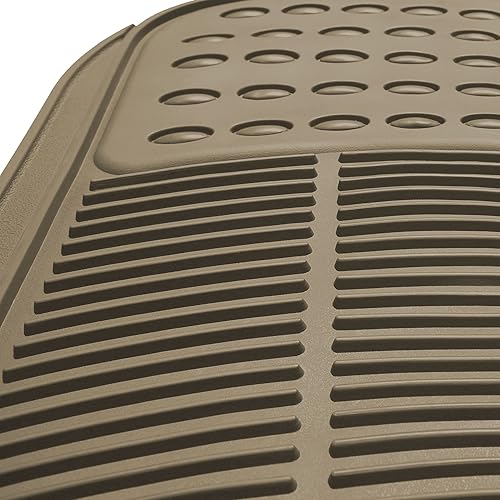 Miniatura 6 de FH Group Alfombrillas para el piso del automóvil - Goma de servicio pesado para automóviles, juego trasero de ajuste universal, recortables,