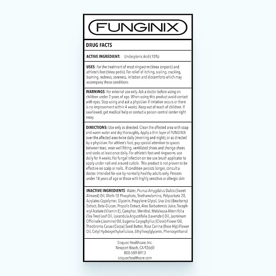 Funginix Bundle Healthy Nail Formula and Jock Itch Treatment Extra Strength Broad Spectrum Antifungal Care Package