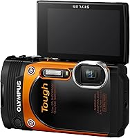 Vista 2 de OM SYSTEM Olympus TG-860 - Cámara digital resistente al agua con pantalla LCD de 3 pulgadas (naranja)