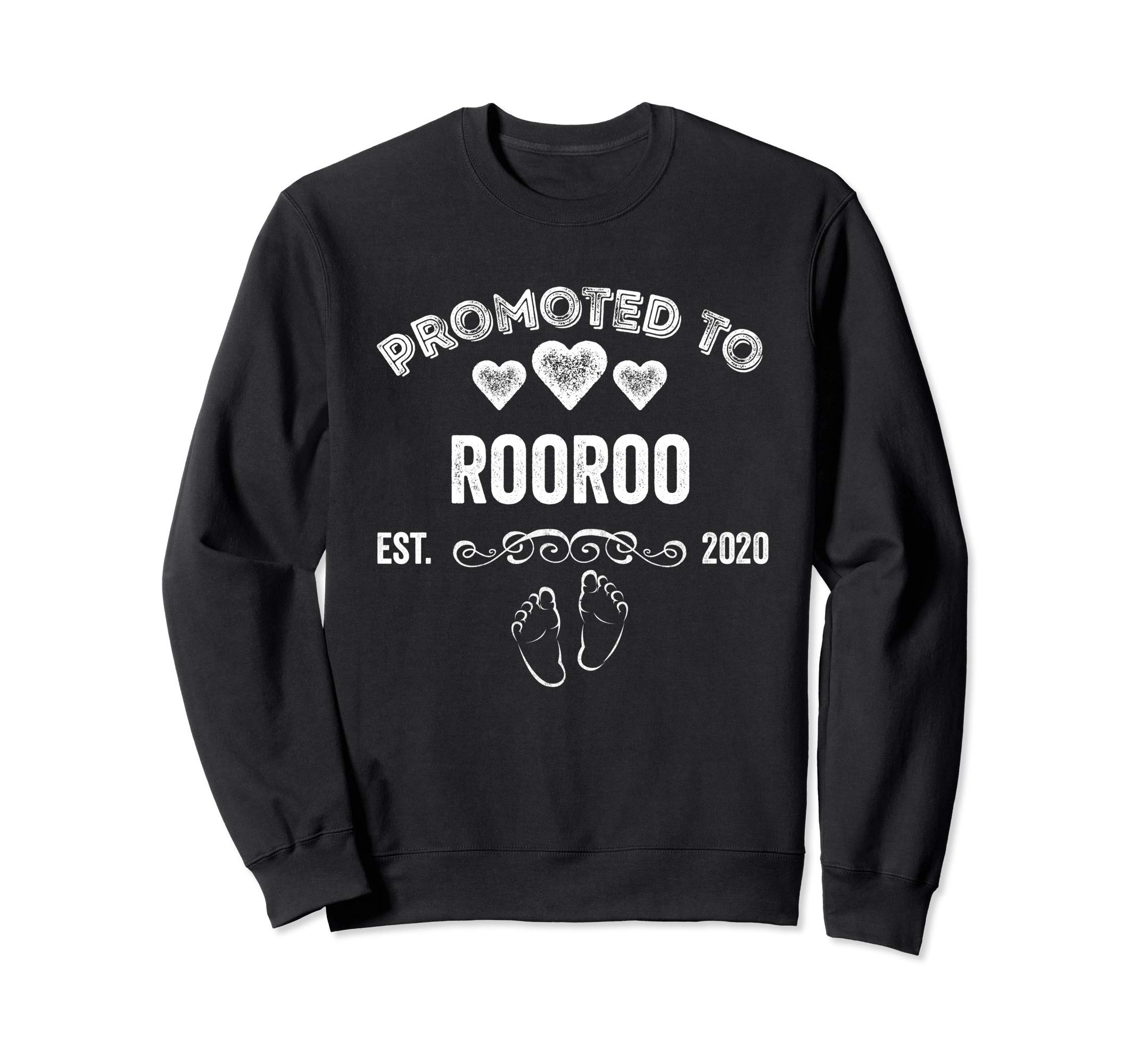 Promoted to Rooroo Est 2020 Gift For Mom Sweatshirt