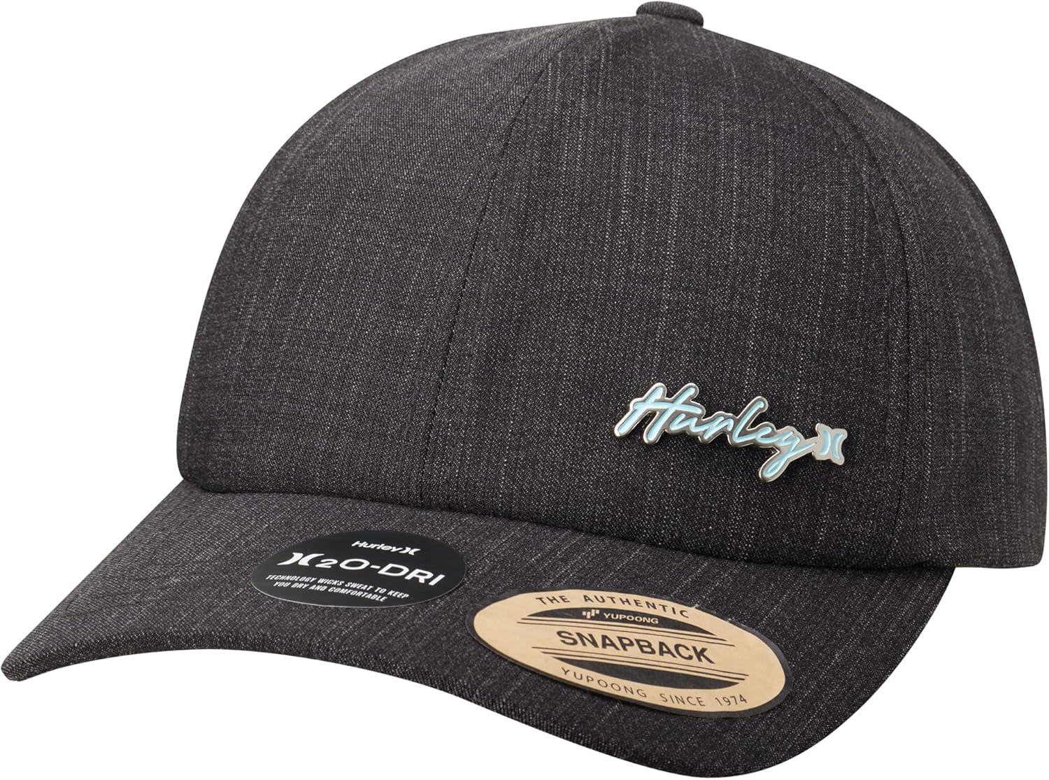 Hurley Women's Baseball Cap - H2O Dri Flat Brim Snapback Baseball Hats for Women