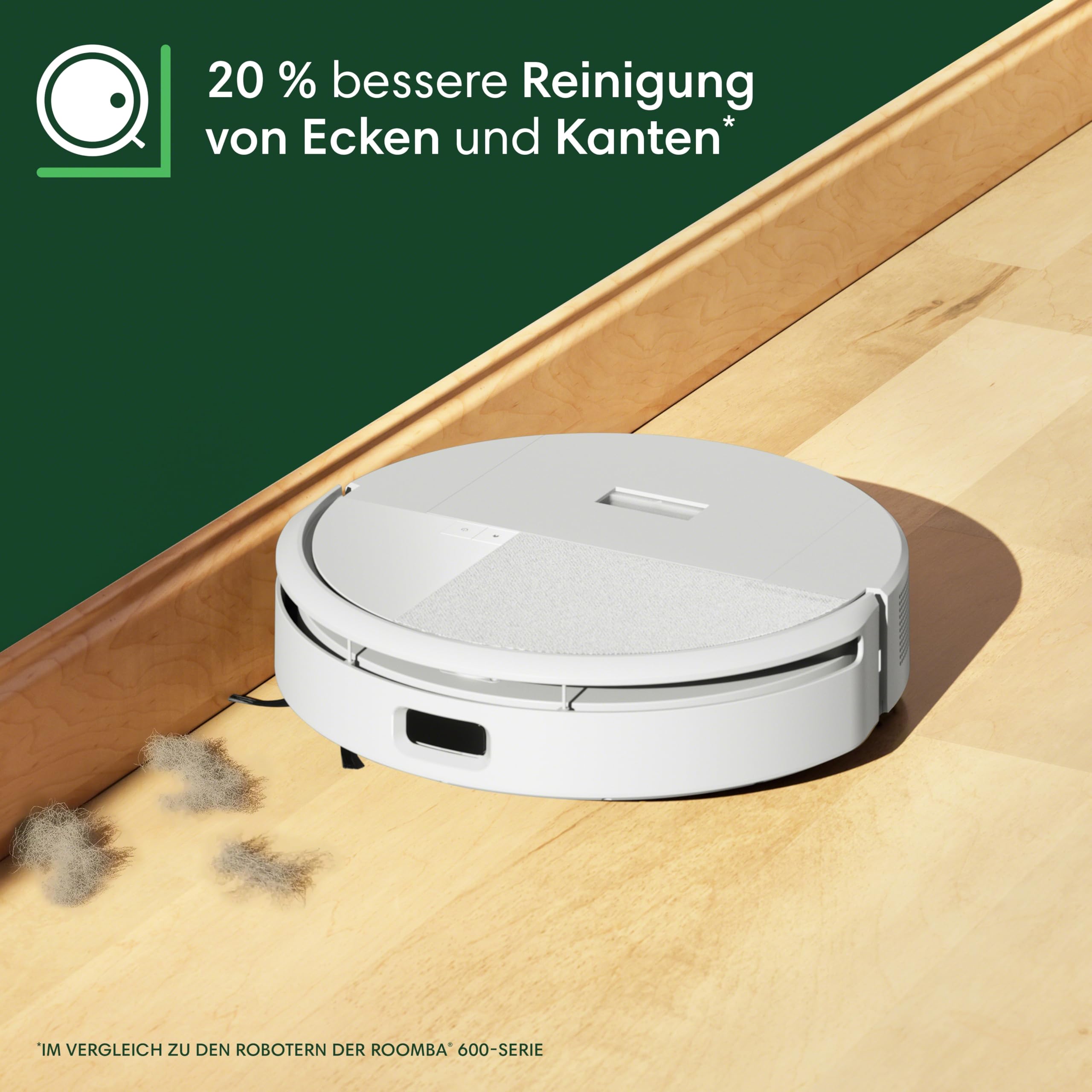 iRobot Roomba 205 DustCompactor Combo Saugroboter – Automatische Staubverdichtung im Roboter, kein Entleeren für 60 Tage, Beutellose, Power-Lift-Saugkraft, Wischen, LiDAR