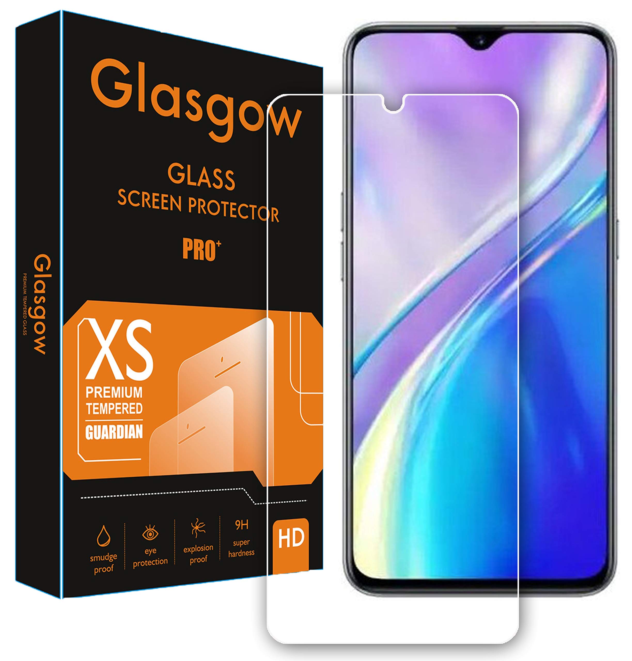 Glasgow |For Realme XT | Tempered Glass Screen Protector Guard | Bubble Free Installation | Gorilla (B07XLSWPB1) Amazon Price History, Amazon Price Tracker