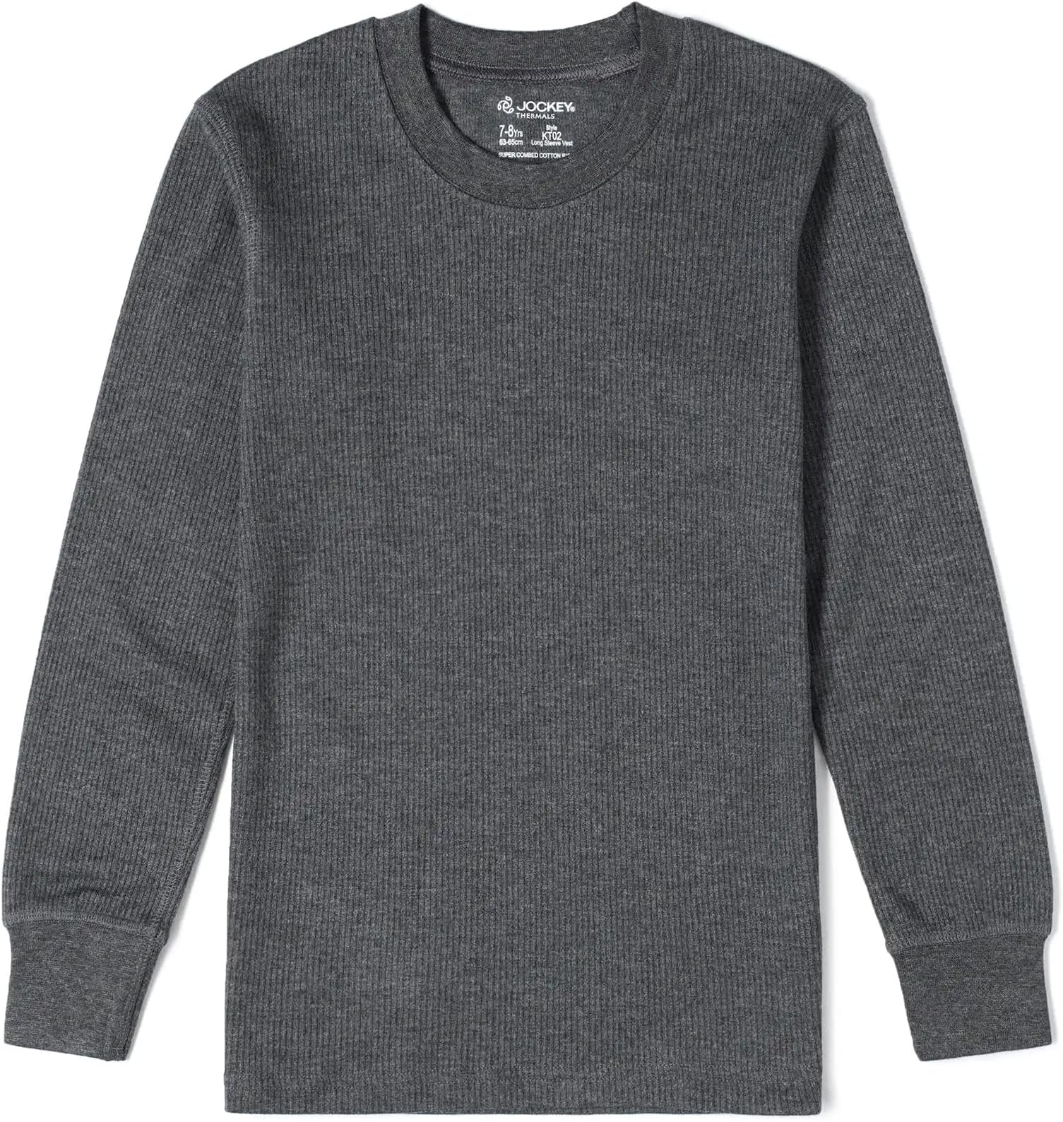 Kid's Super Combed Cotton Rich Full Sleeve Thermal Undershirt with StayWarm Treatment