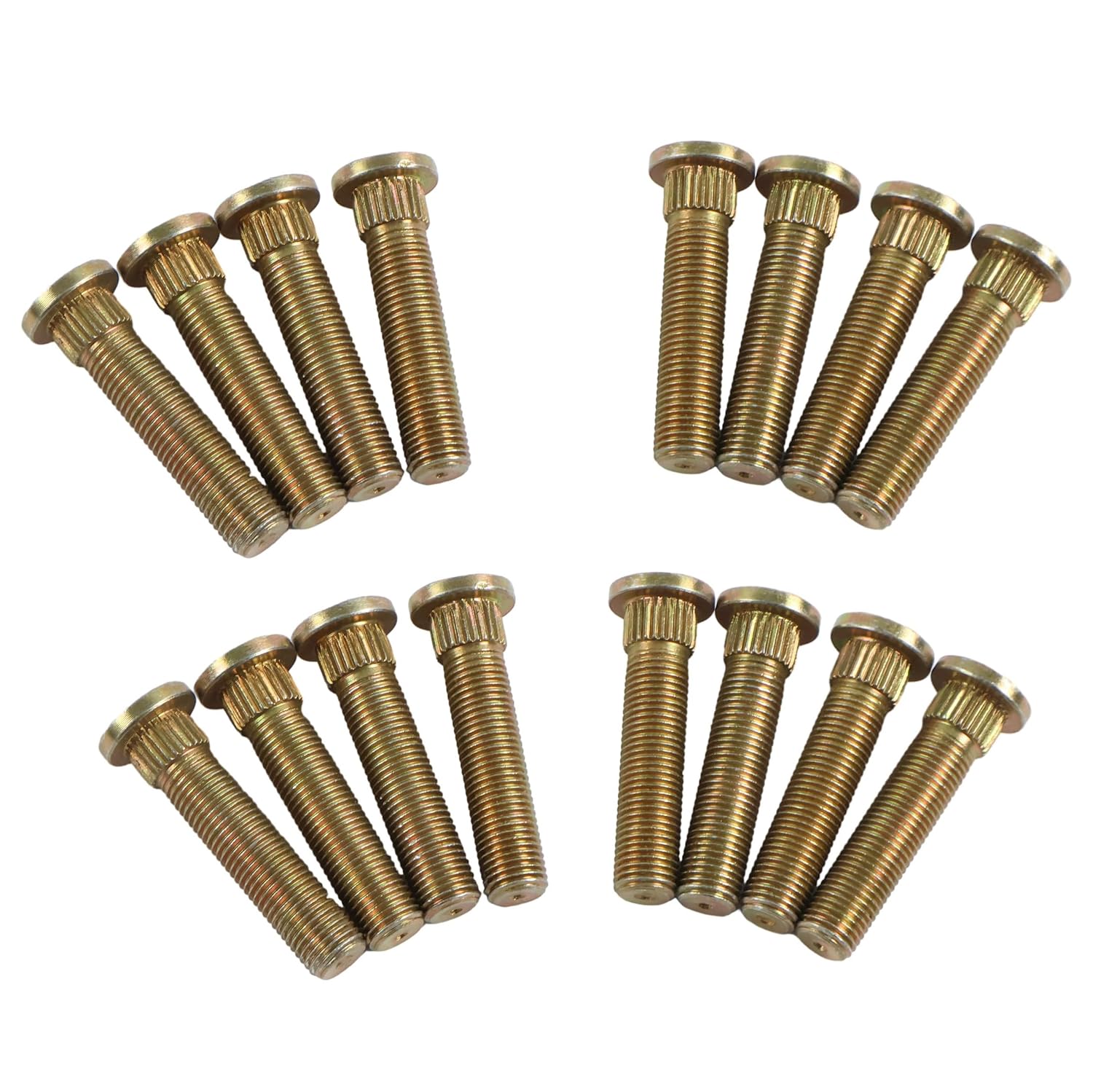 16PCS Front Wheel Stud 7517871 7515523, 3/8" x 24 Thread x 1.75" Long, Compatible with 2002-2025 Polaris Front RZR Ranger Sportsman ACE XP XP4
