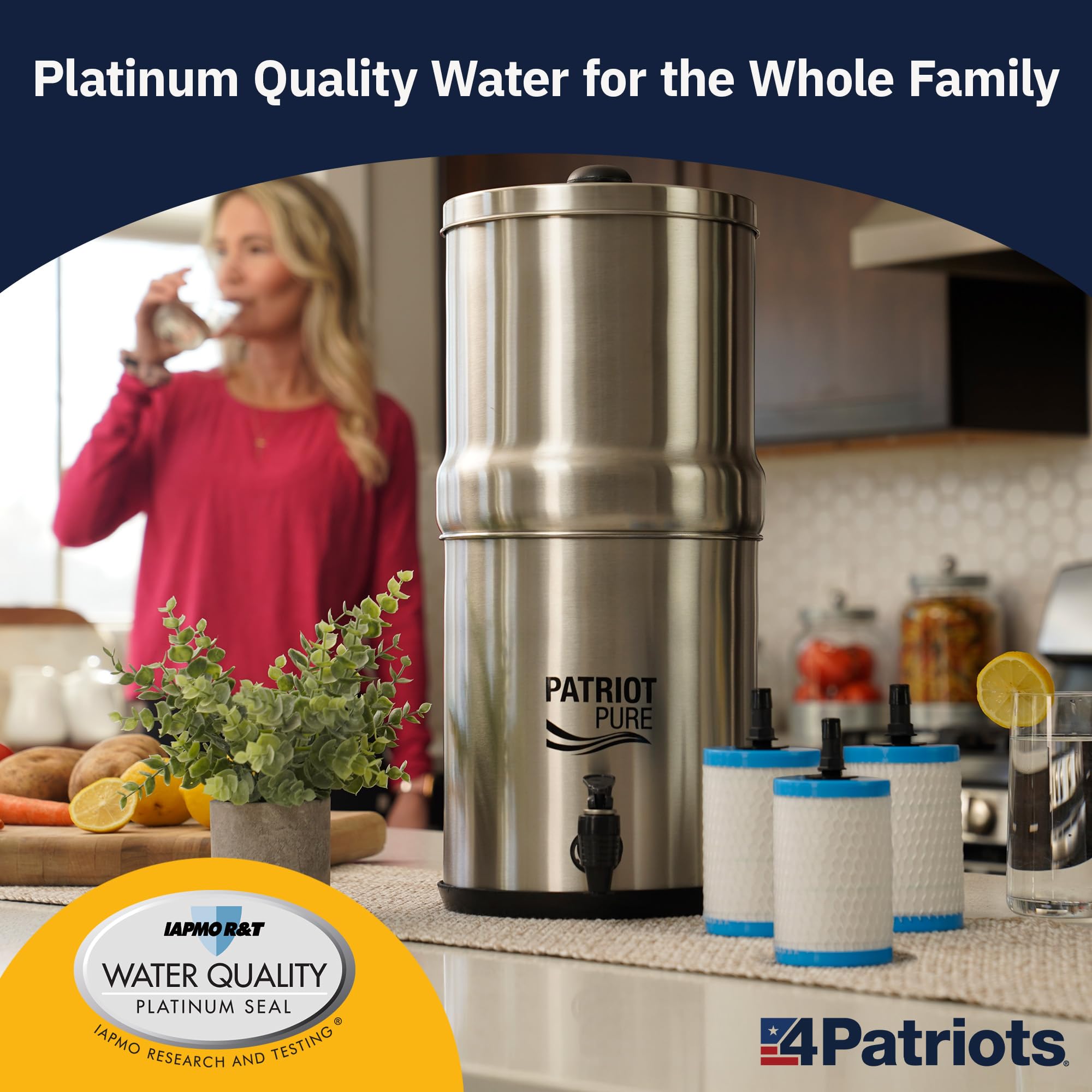 Patriot Pure Nanomesh™ - Filtro de agua para más de 200 contaminantes, bueno para hasta 800 galones