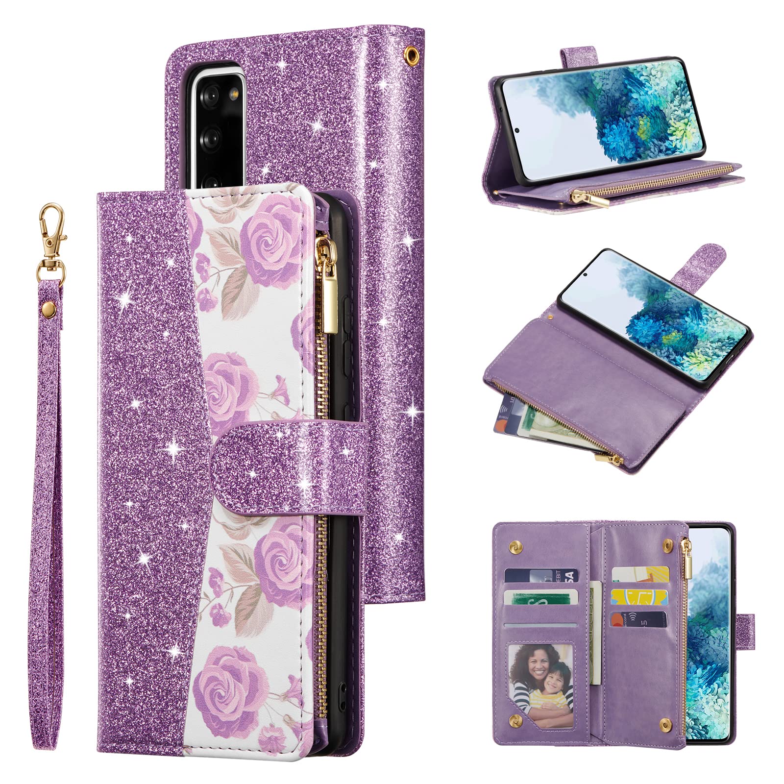 Housse Samsung Galaxy A56 5G violette idéale pour regarder vos vidéos en voyage