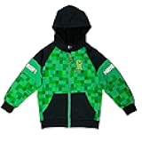 Minecraft Creeper Boys Sherpa Fleece Hoodie