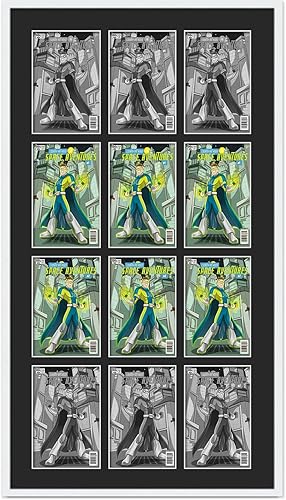 Miniatura 123 de Marco de cómic negro mate Para cómics publicados entre 1986 y el día actual (marco de madera maciza de cómic de la Edad Dorada), hecho