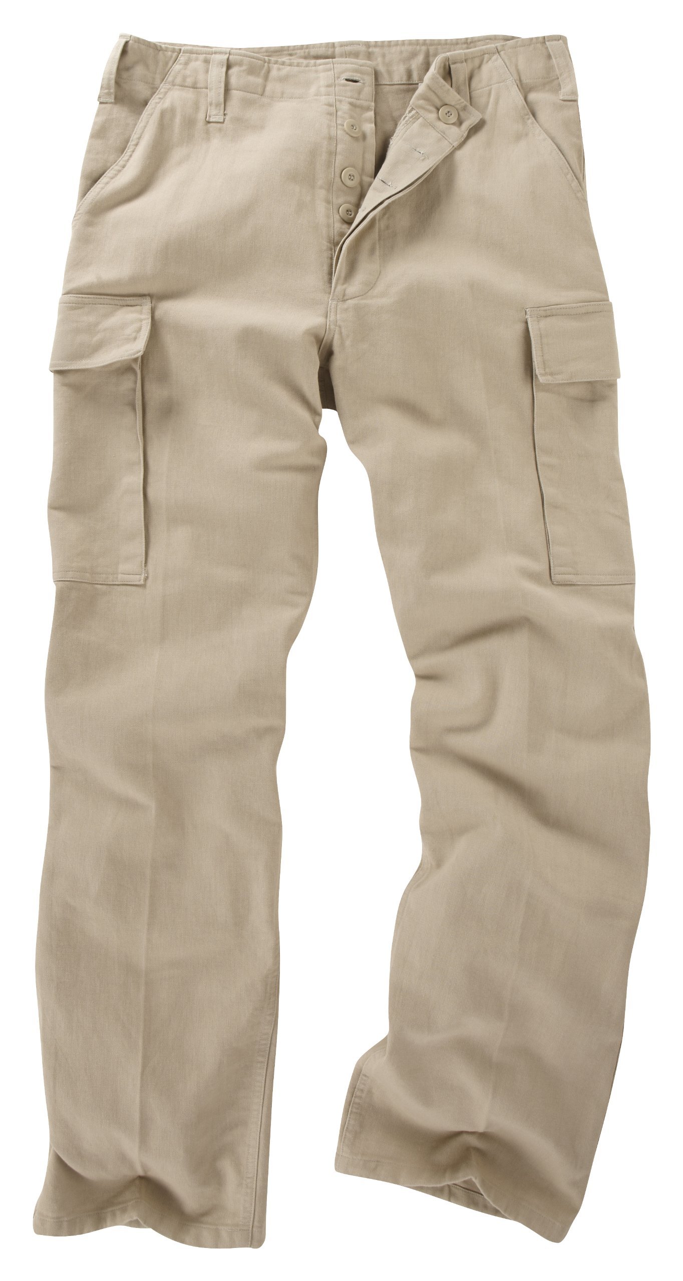 Army And Outdoors Men's Beige German Moleskin Trousers - (32)