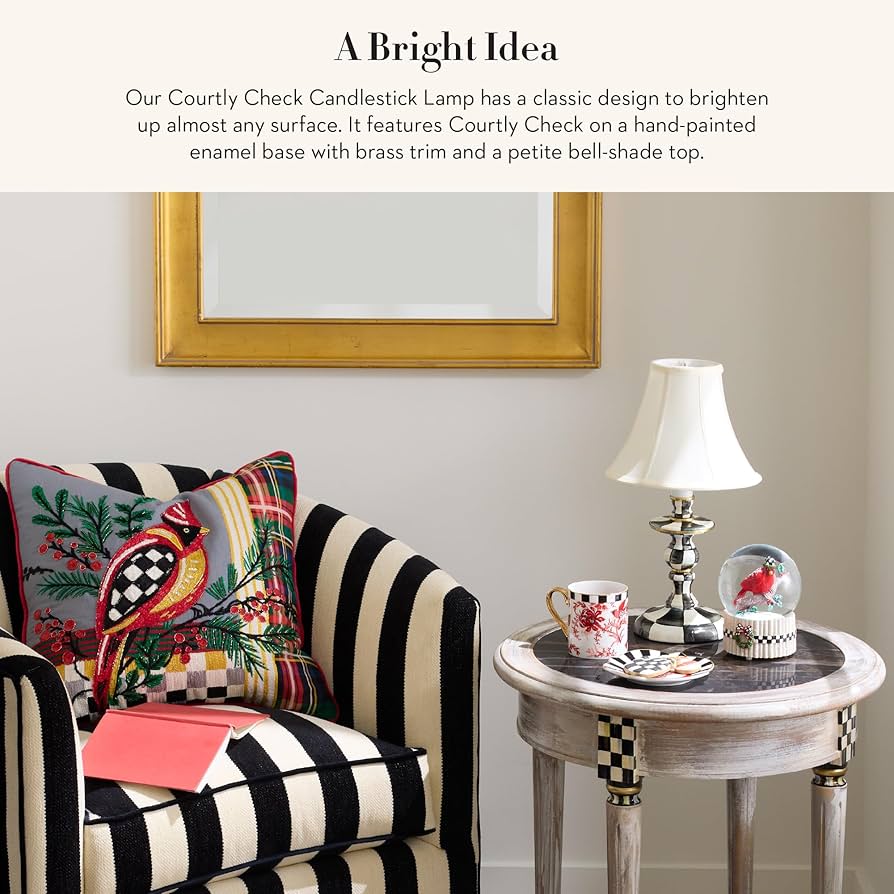 Amazon.com: MACKENZIE-CHILDS Candlestick Lamp, Decorative
