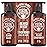 Viking Revolution Beard Wash & Beard Conditioner Set with Argan & Jojoba Oils - Softens and Strengthens - Natural Sandalwood Scent - Beard Shampoo with Beard Oil (17 oz)