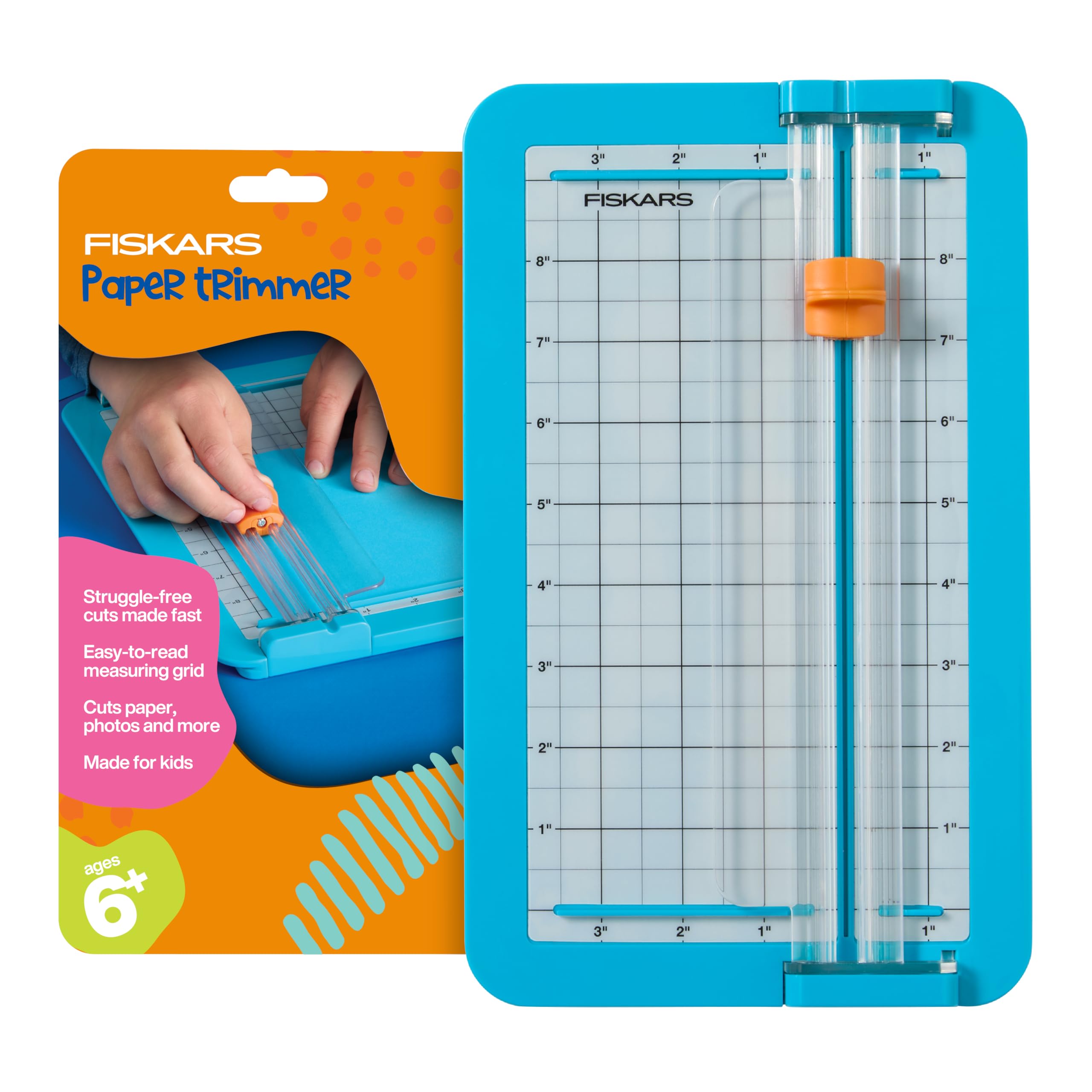 Fiskars 7" x 11.5" Kids Junior Paper Trimmer for Crafts &amp; School Projects