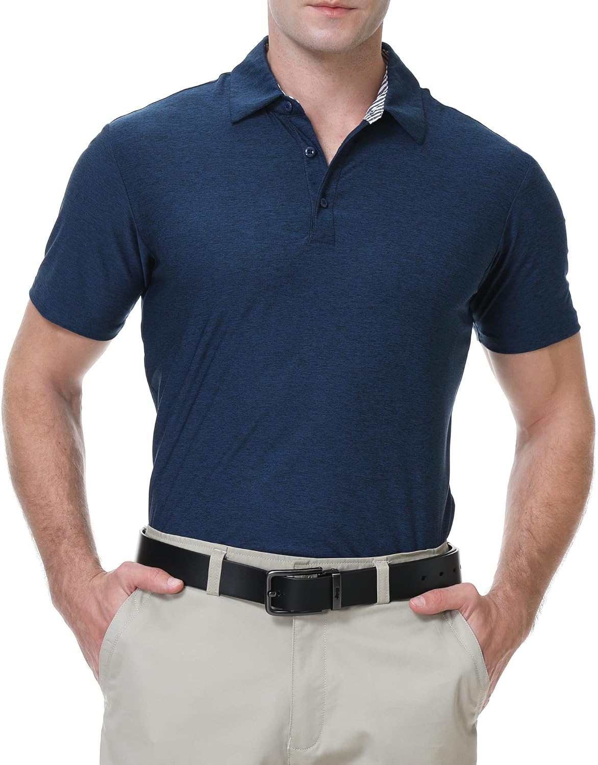 Miniatura 2 de PRIUMPH Mens Golf Polo ShirtsShort Sleeve Quick Dry Moisture Wicking Golf Polo Shirts for Men