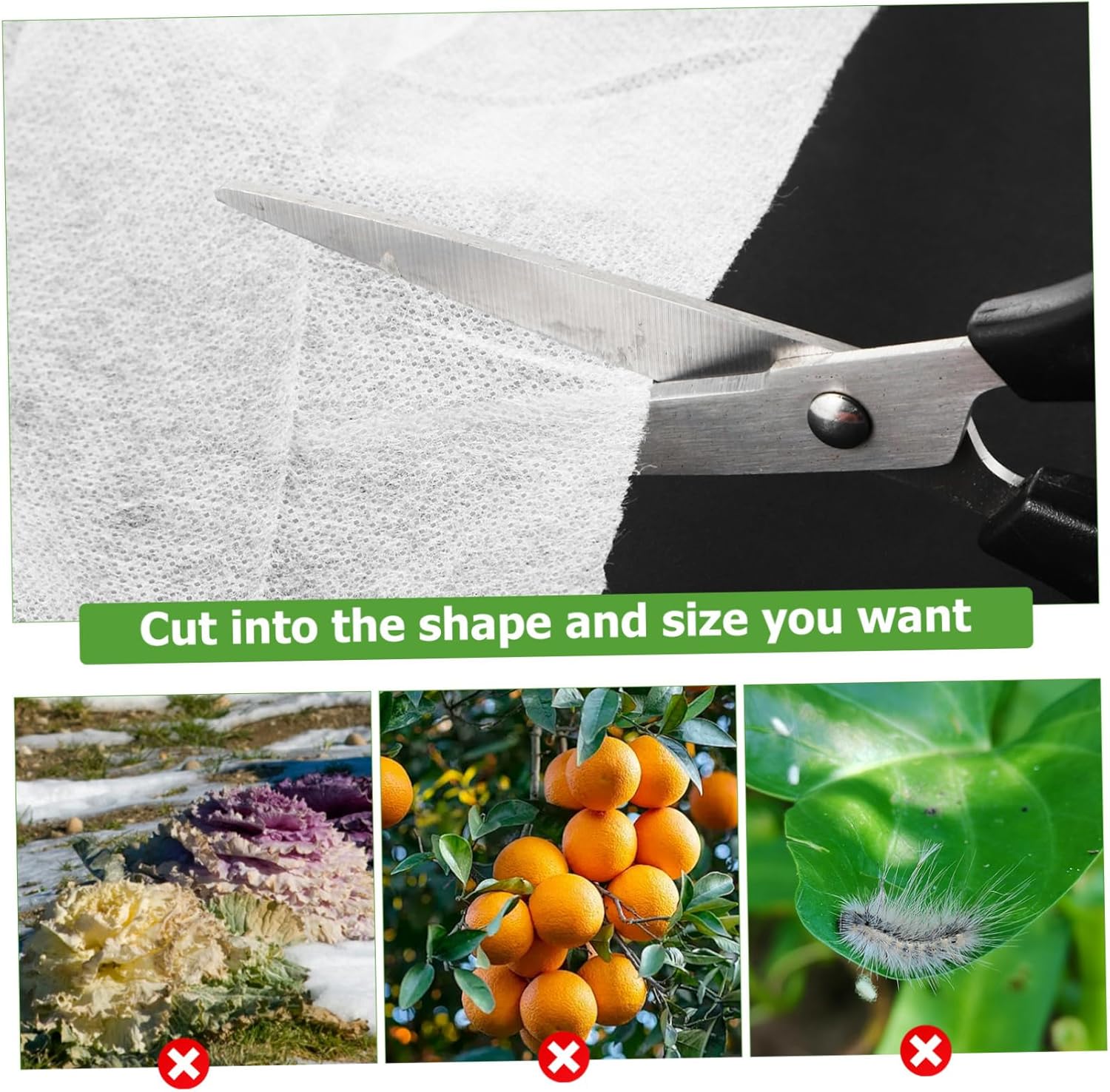 2 Pcs Plant Cover Fleece Plant Sun Protection Green Plant Frost Covers Non-Woven Covers Dog Sealant Plant Frost Protection Covers Garden Cloche Plants Non-Woven Fabric