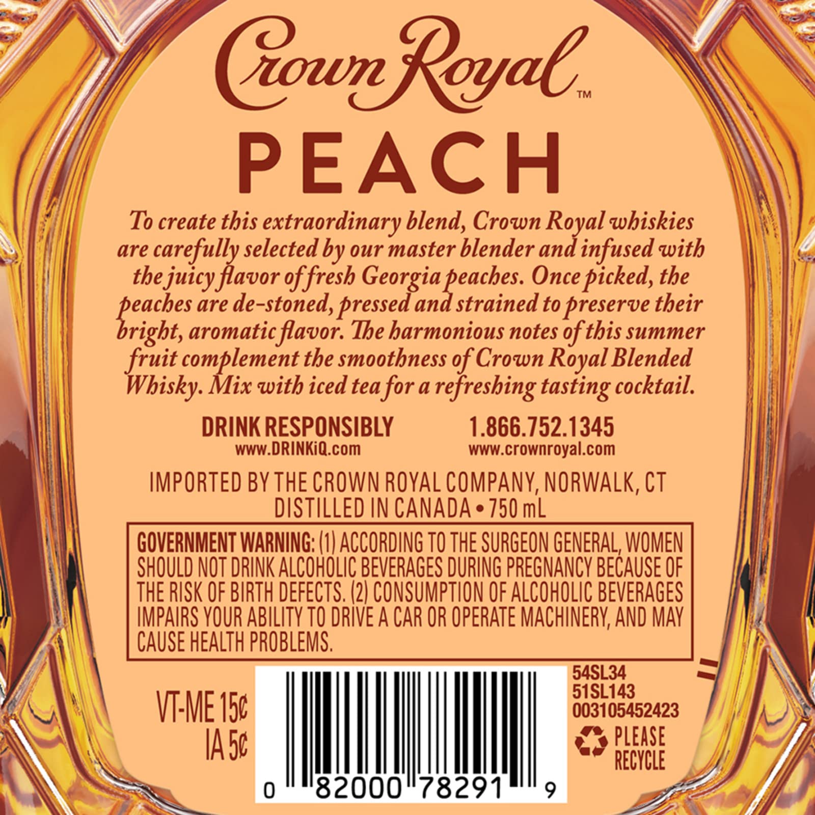 Crown Royal Peach 0,7L (35% Vol.)