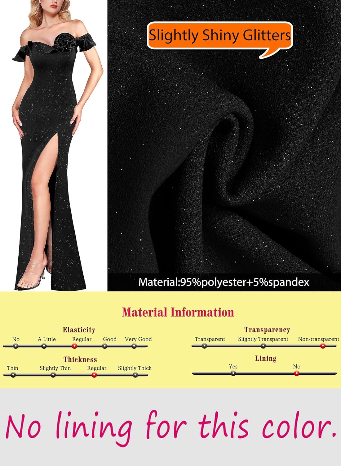 VFSHOW Womens Formal Prom Ruffle Off The Shoulder 3D Flower High Slit Maxi Dress Evening Gown - Image 6