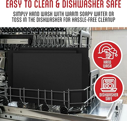 Miniatura 5 de Kaluns Alfombrillas de parrilla para parrilla al aire libre, alfombrillas antiadherentes reutilizables para parrillas de gas, carbón, parrillas